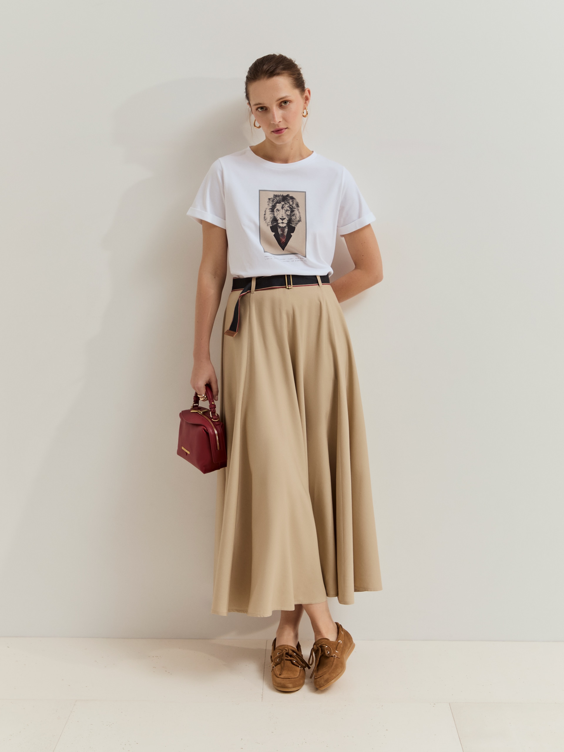 Imagem 0 de T-shirt com Estampado de Leão