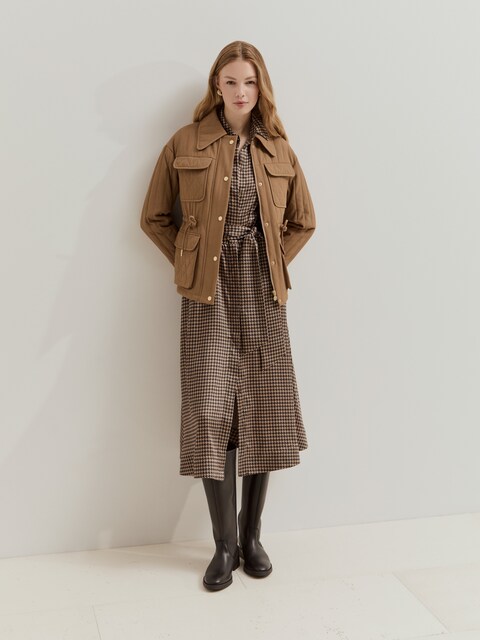 Imagem 0 de Casaco Acolchoado com Forro Aos Quadrados