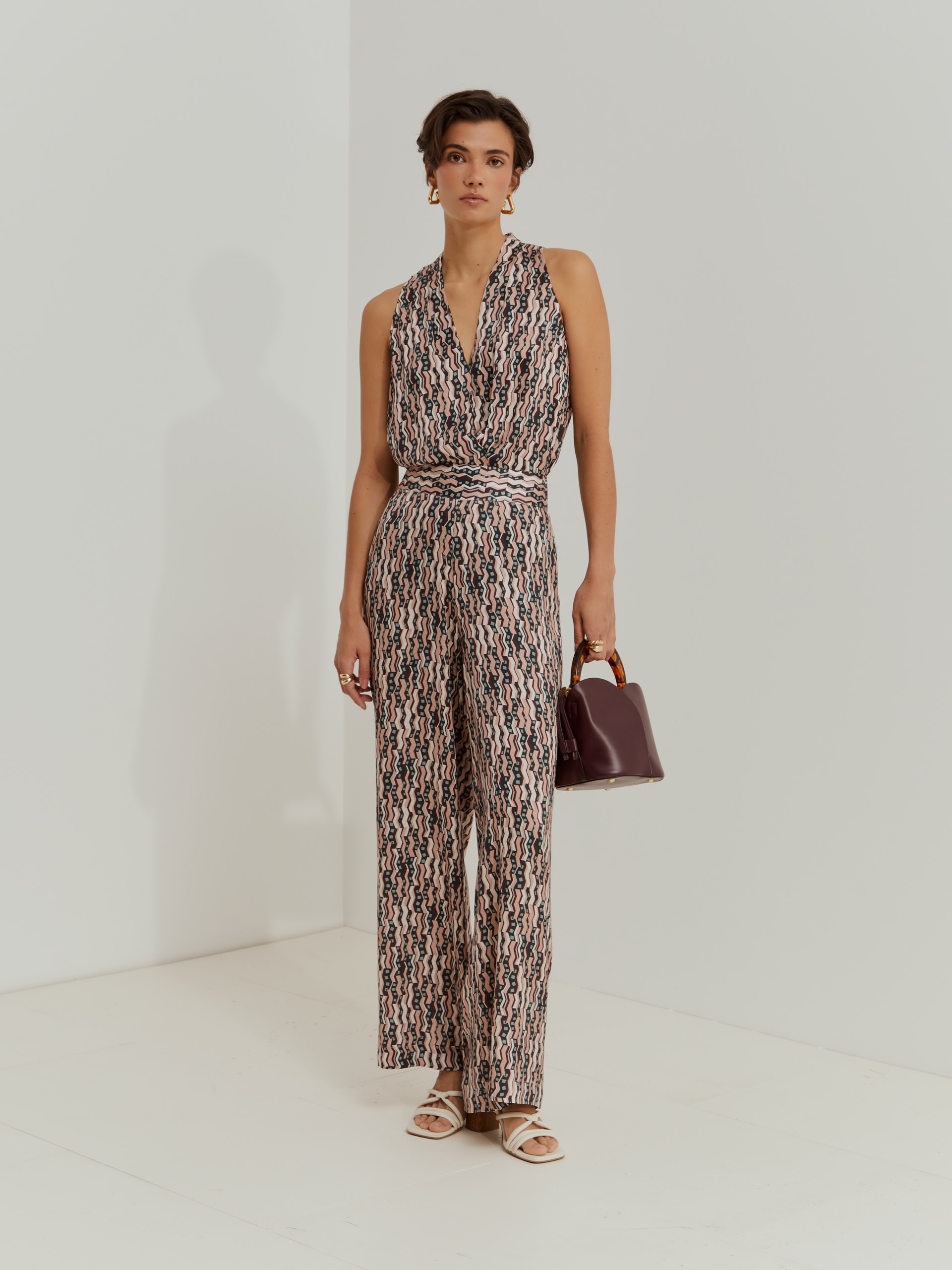 Imagem 0 de Calças Palazzo Estampadas