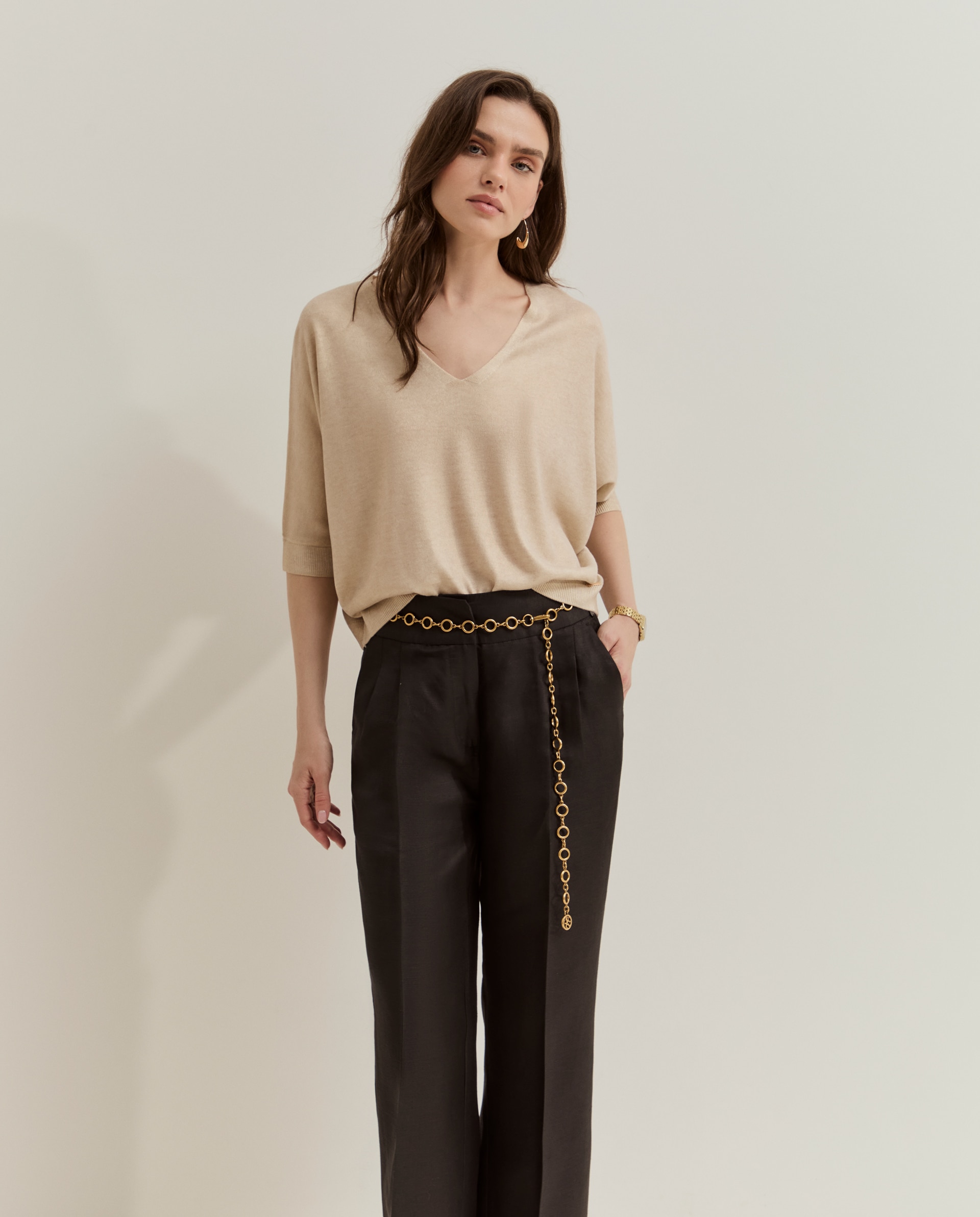 Imagem 0 de Camisola de Malha Dourada