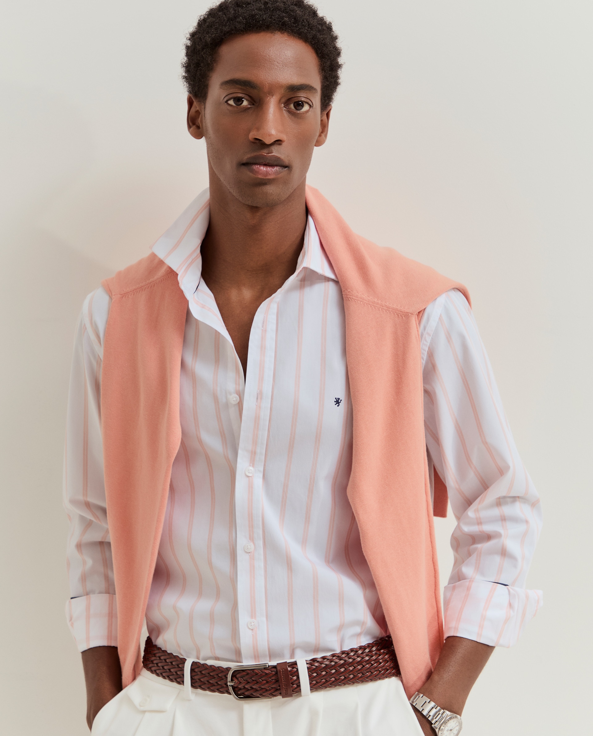 Imagem 0 de Camisa slim fit em algodão