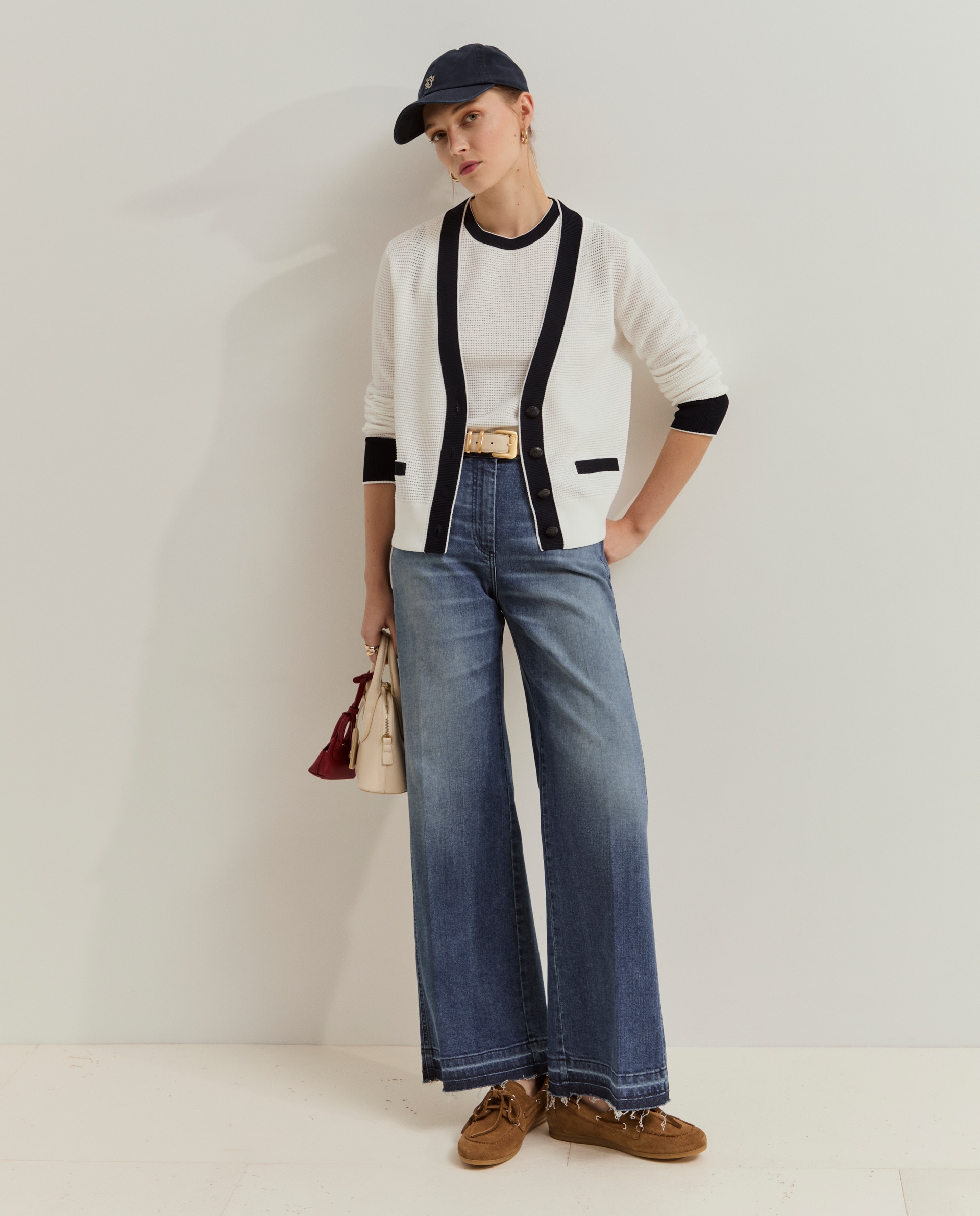 Cardigan de Malha Branco-2