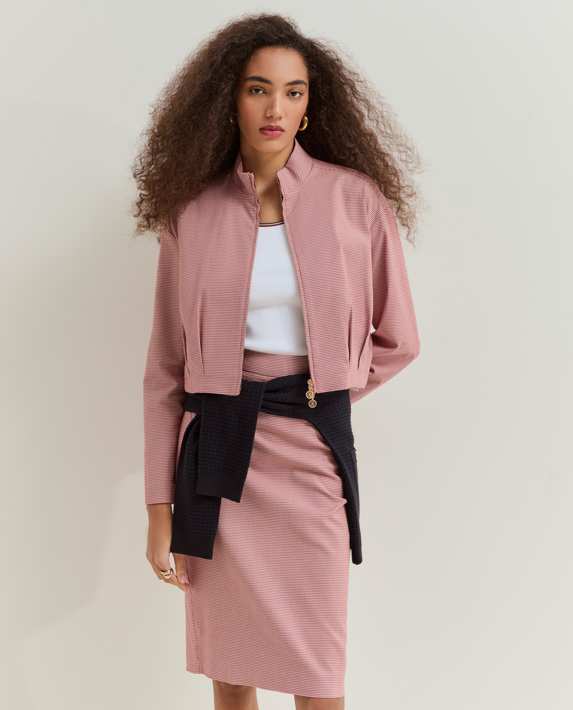 Imagem 0 de Casaco bomber em pied-de-poule