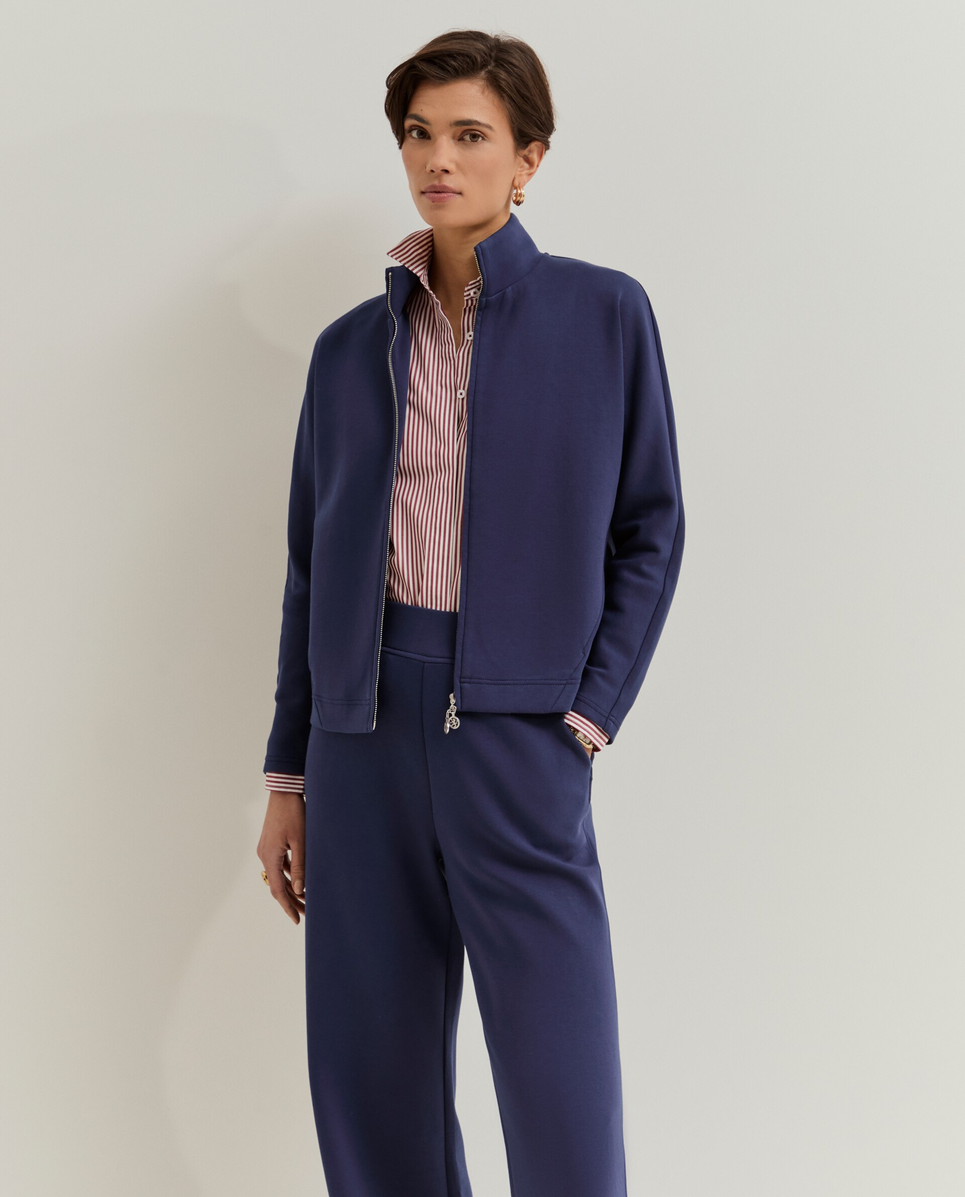 Cardigan Bomber Bege-2