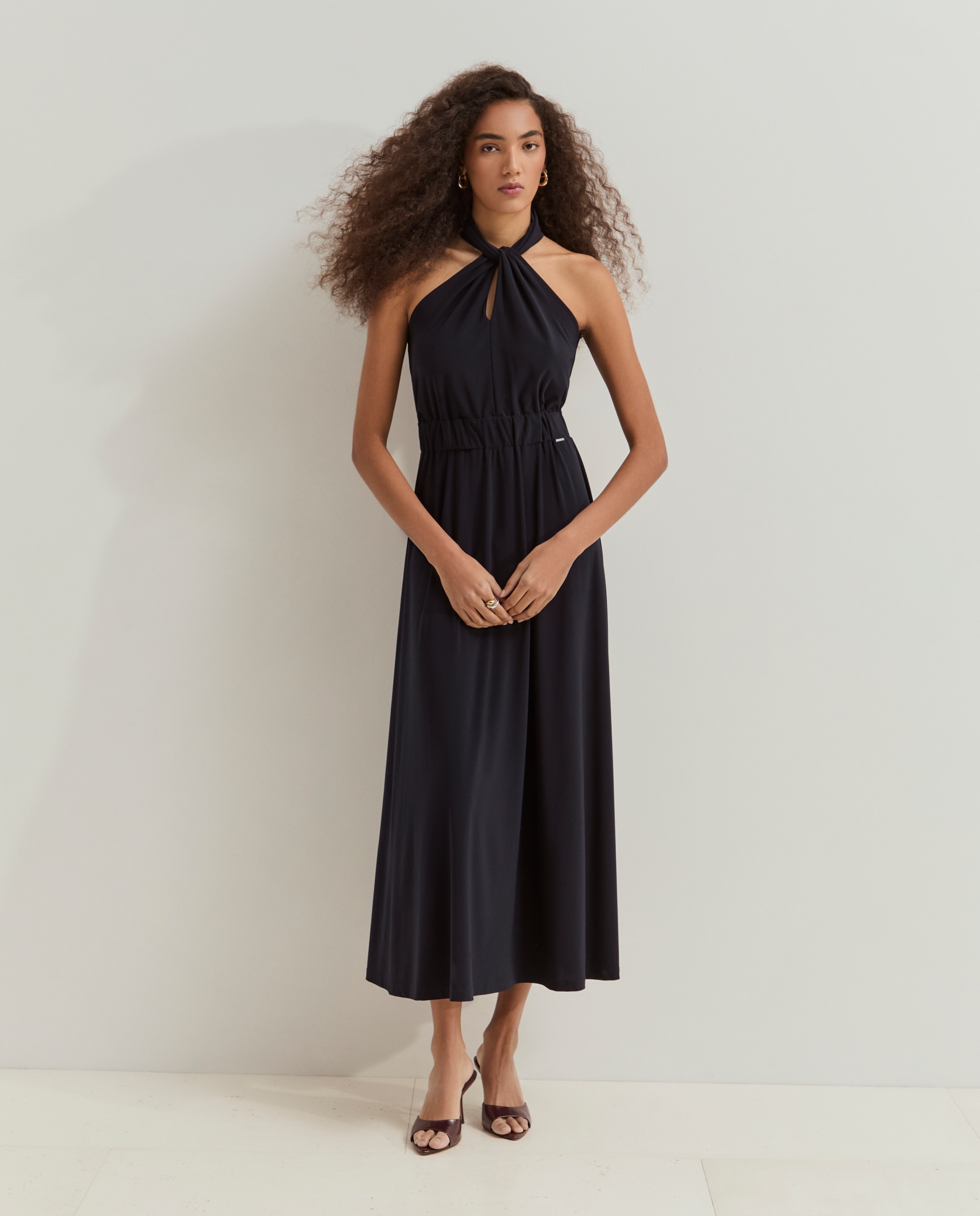Vestido Halter Azul-marinho-4