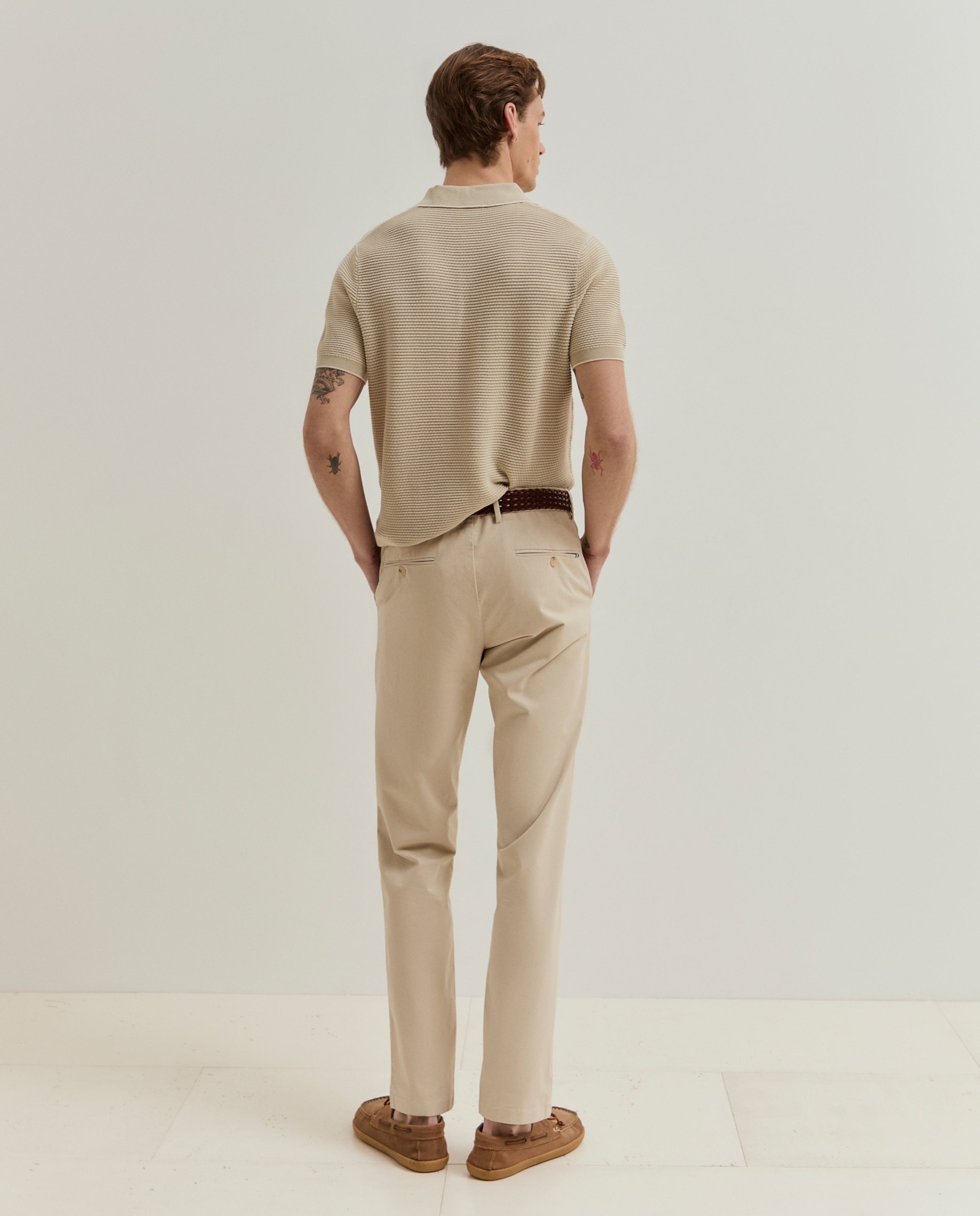 Calças chino Bege-3