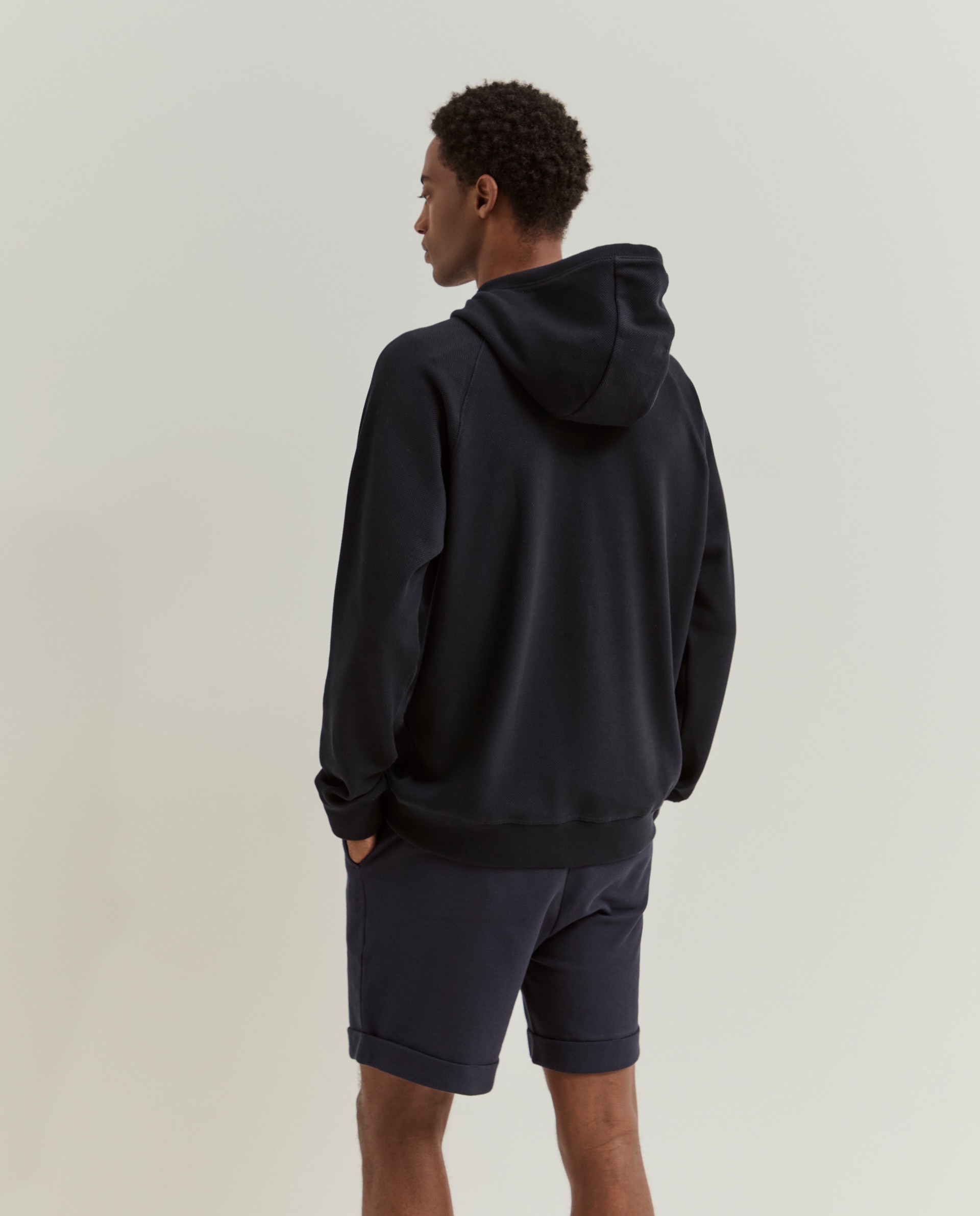 Sweatshirt com capuz Azul-marinho-3
