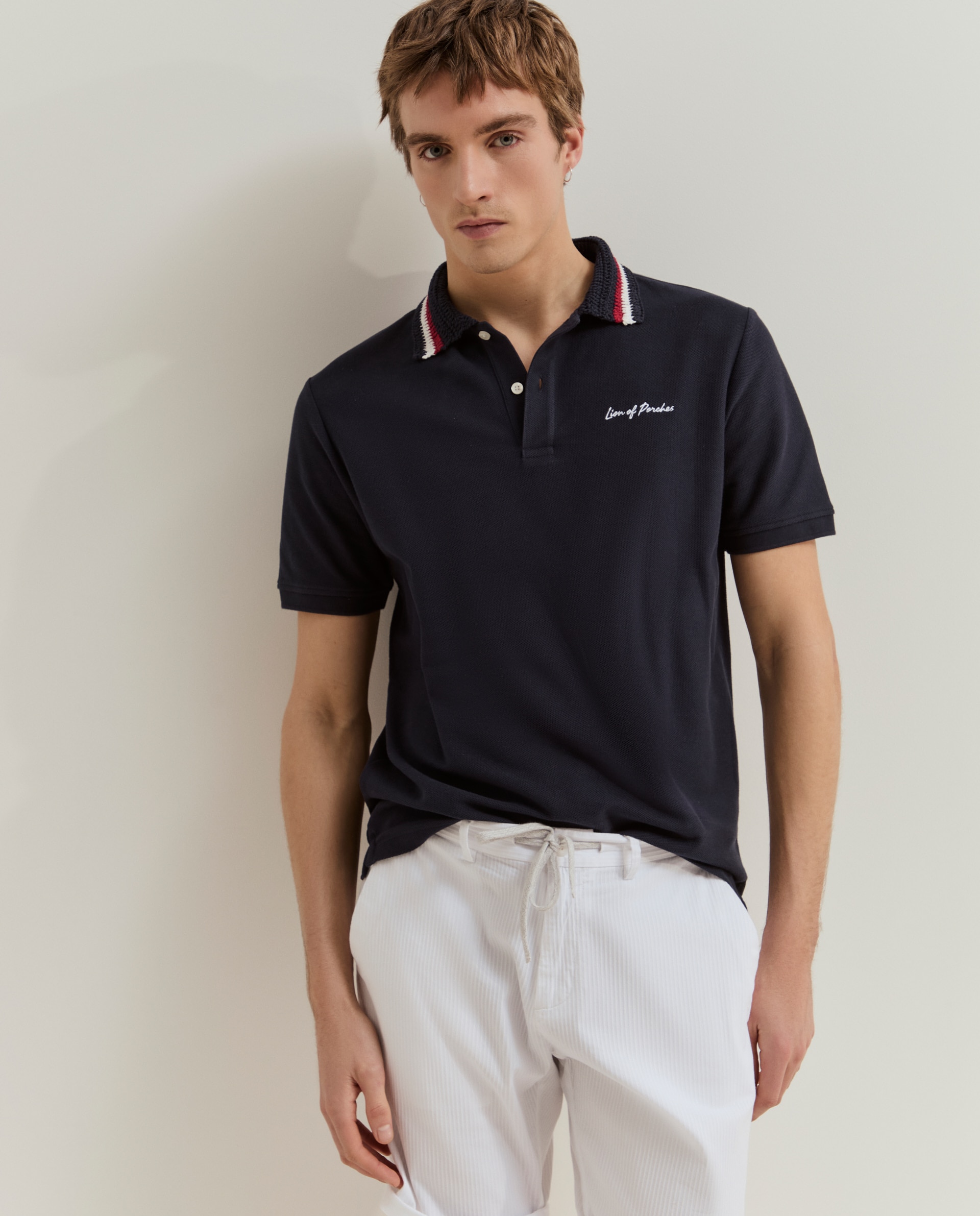 Bermudas de Algodão Branco-4