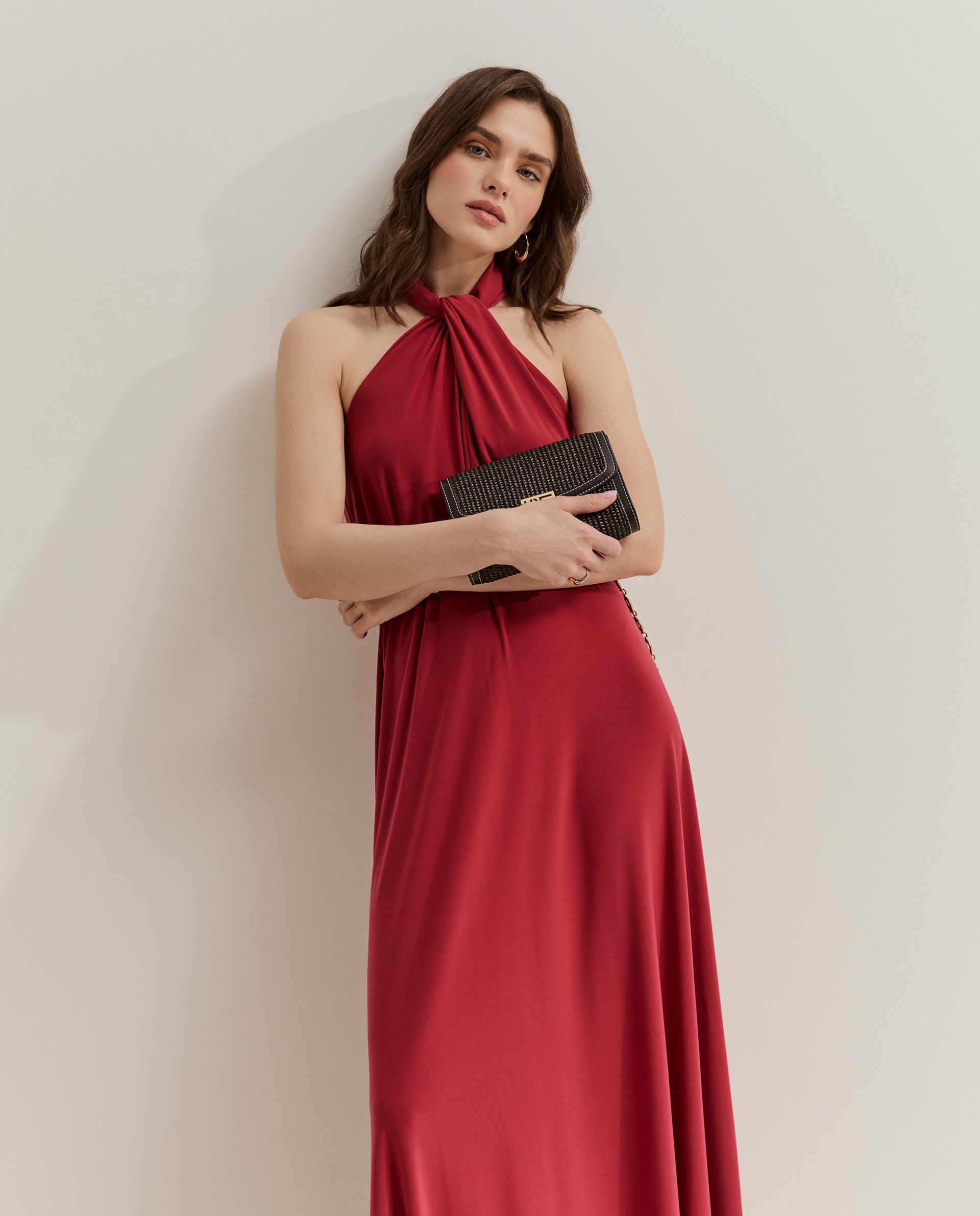 Vestido Halter Vermelho-2