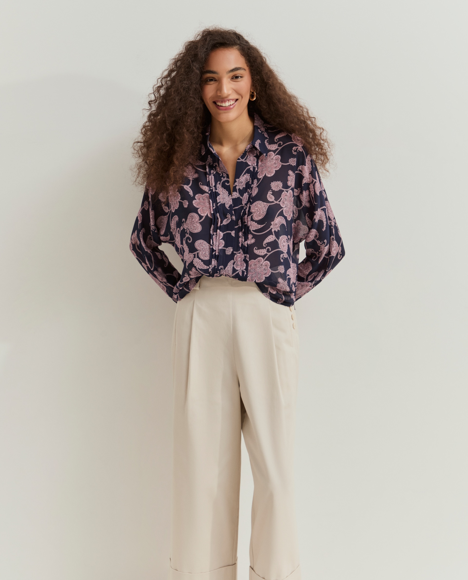 Imagem 0 de Blusa com padrão floral