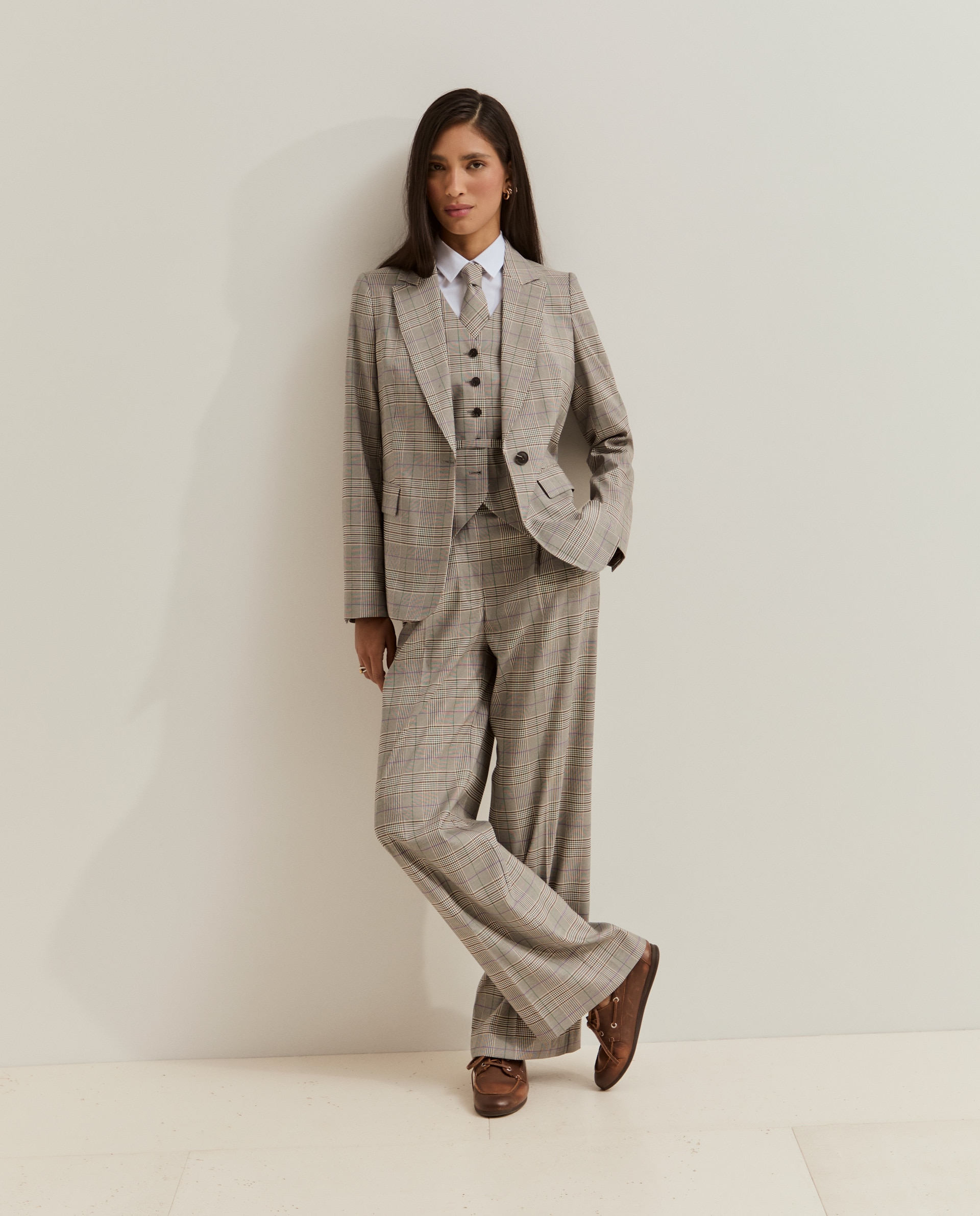 Imagem 0 de Blazer com Estampado Aos Quadrados