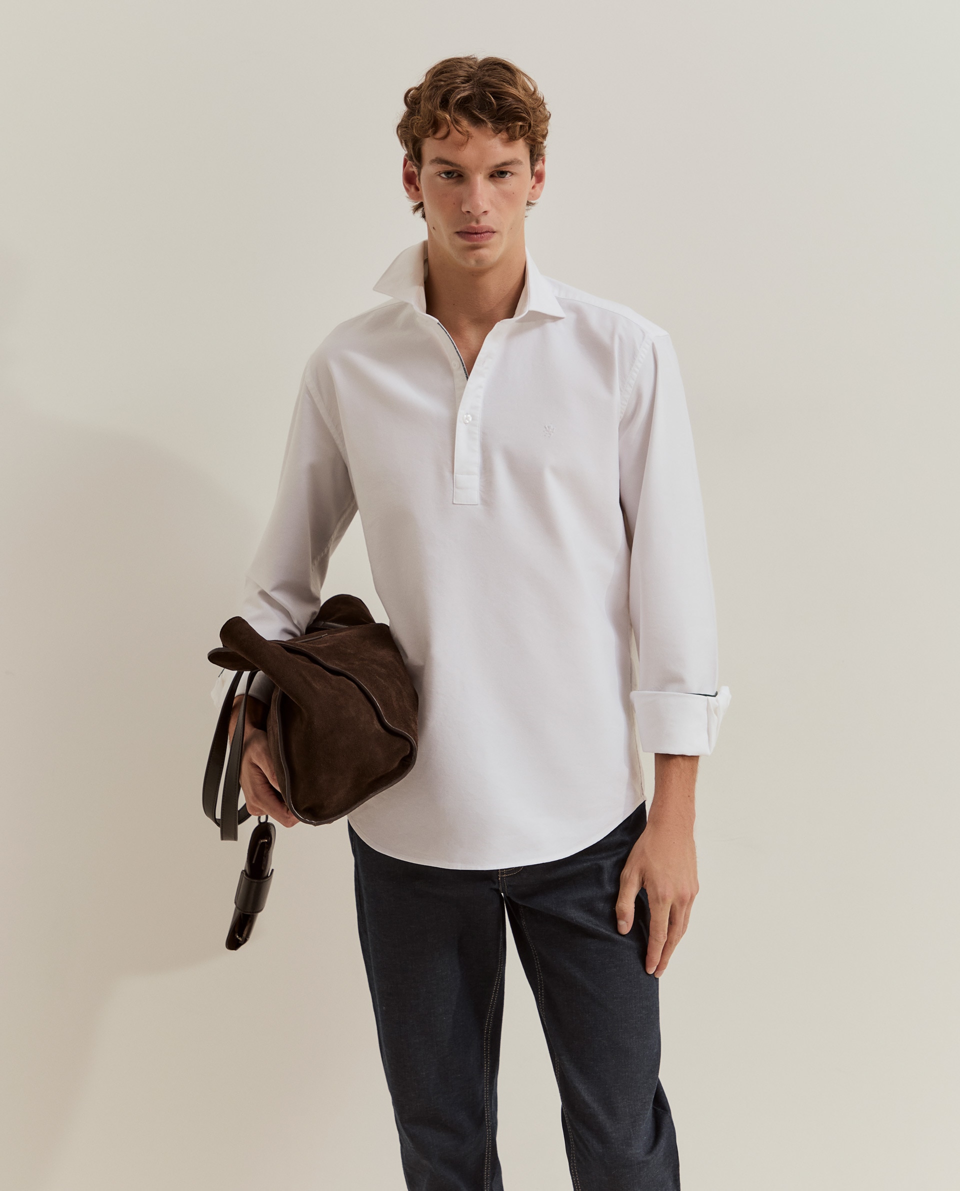 Imagem 0 de Camisa Regular Fit em Algodão