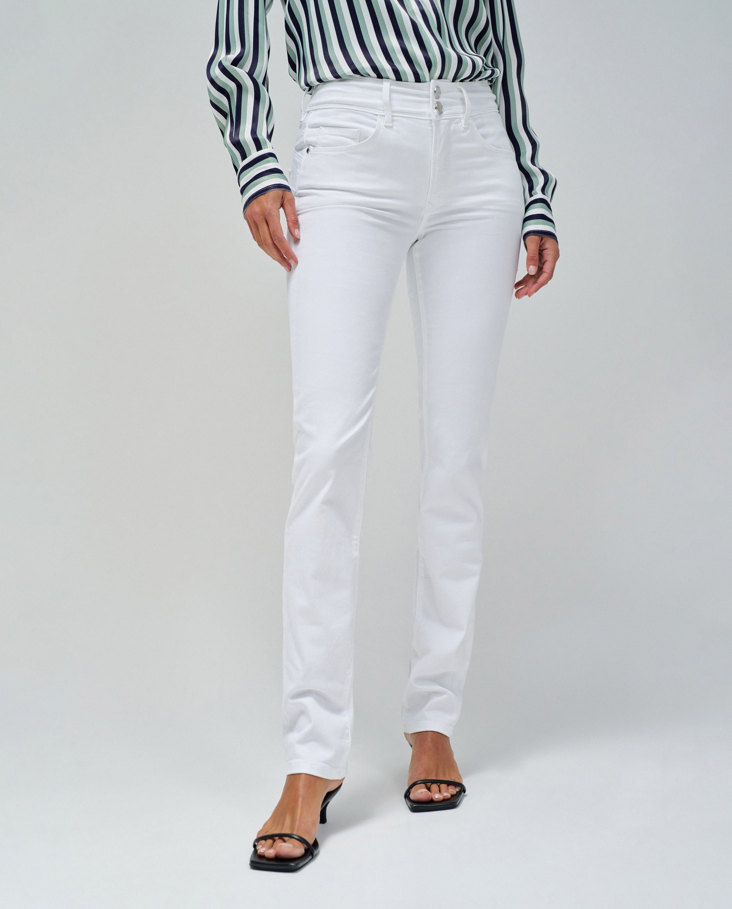 Jeans Skinny Secret Push In Slim de Cintura Média Branco-1