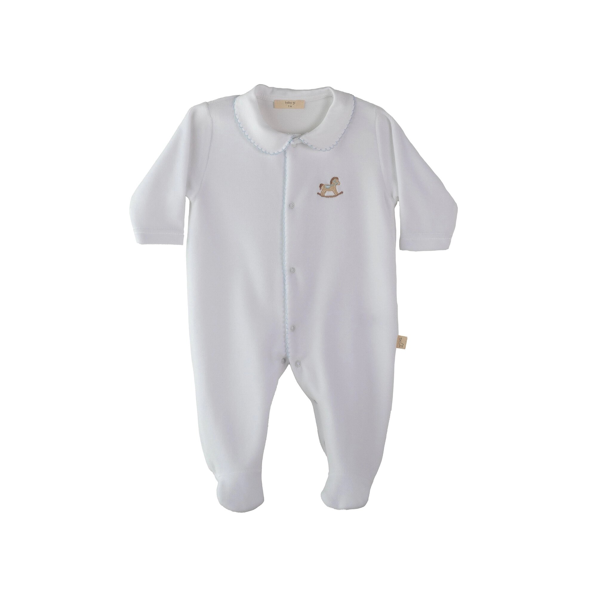 Babygrow com Cavalinho Baby Gi Branco-1
