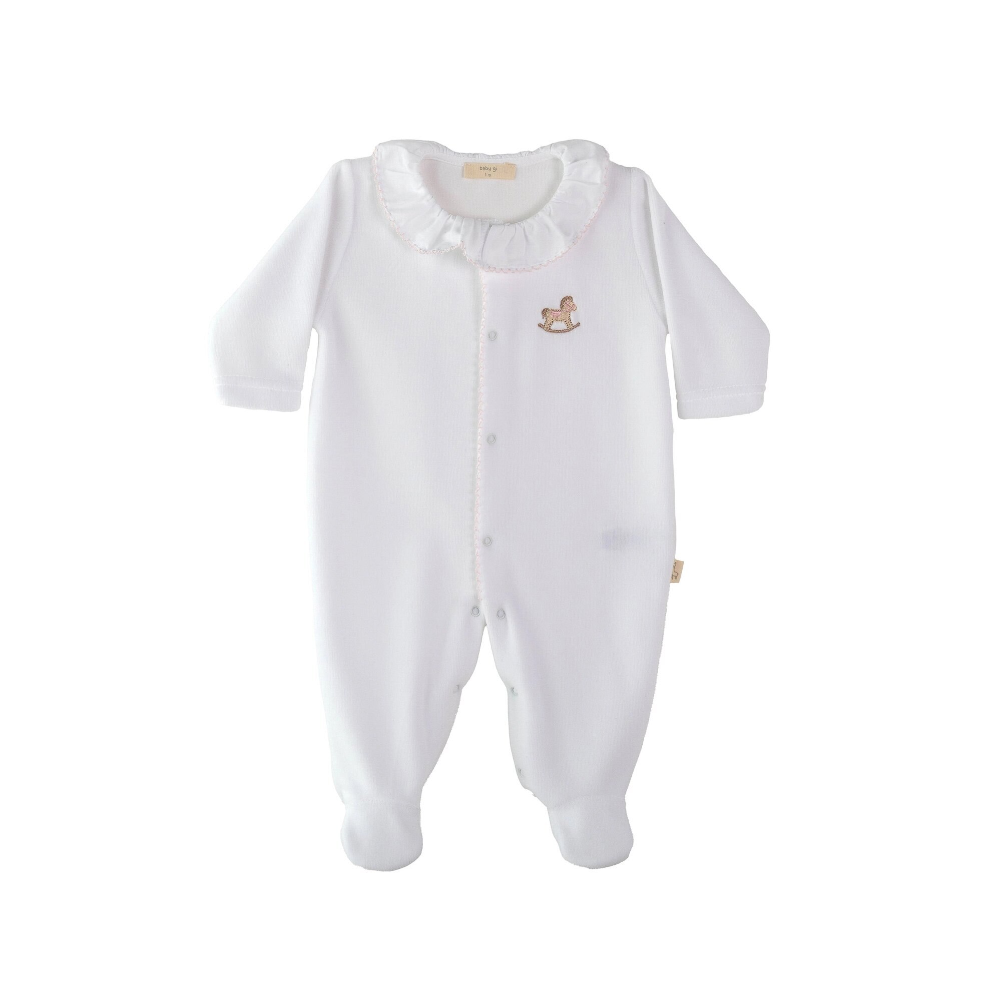 Babygrow com Cavalinho Baby Gi Branco-1