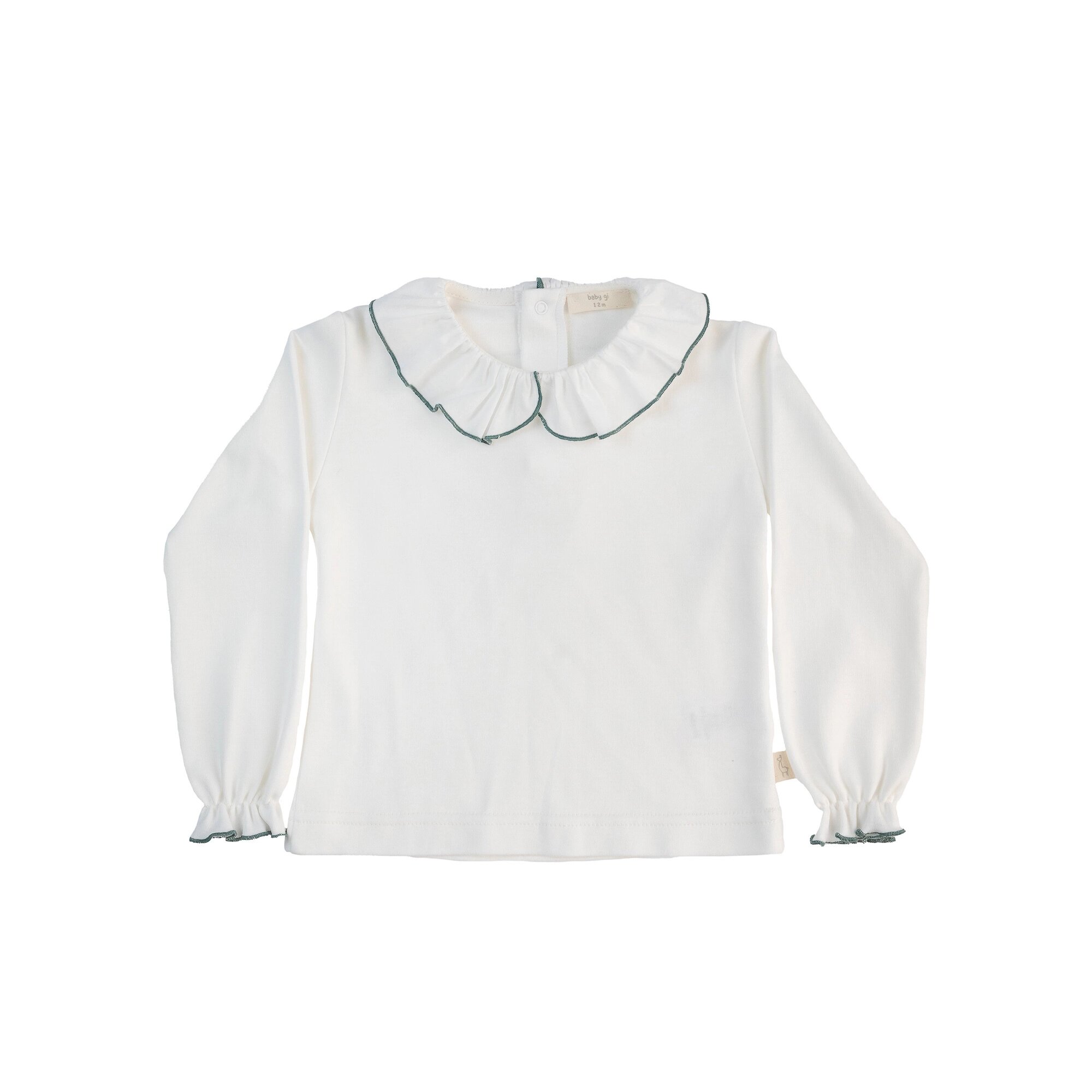 Camisola com Gola Folho Baby Gi Pérola-1