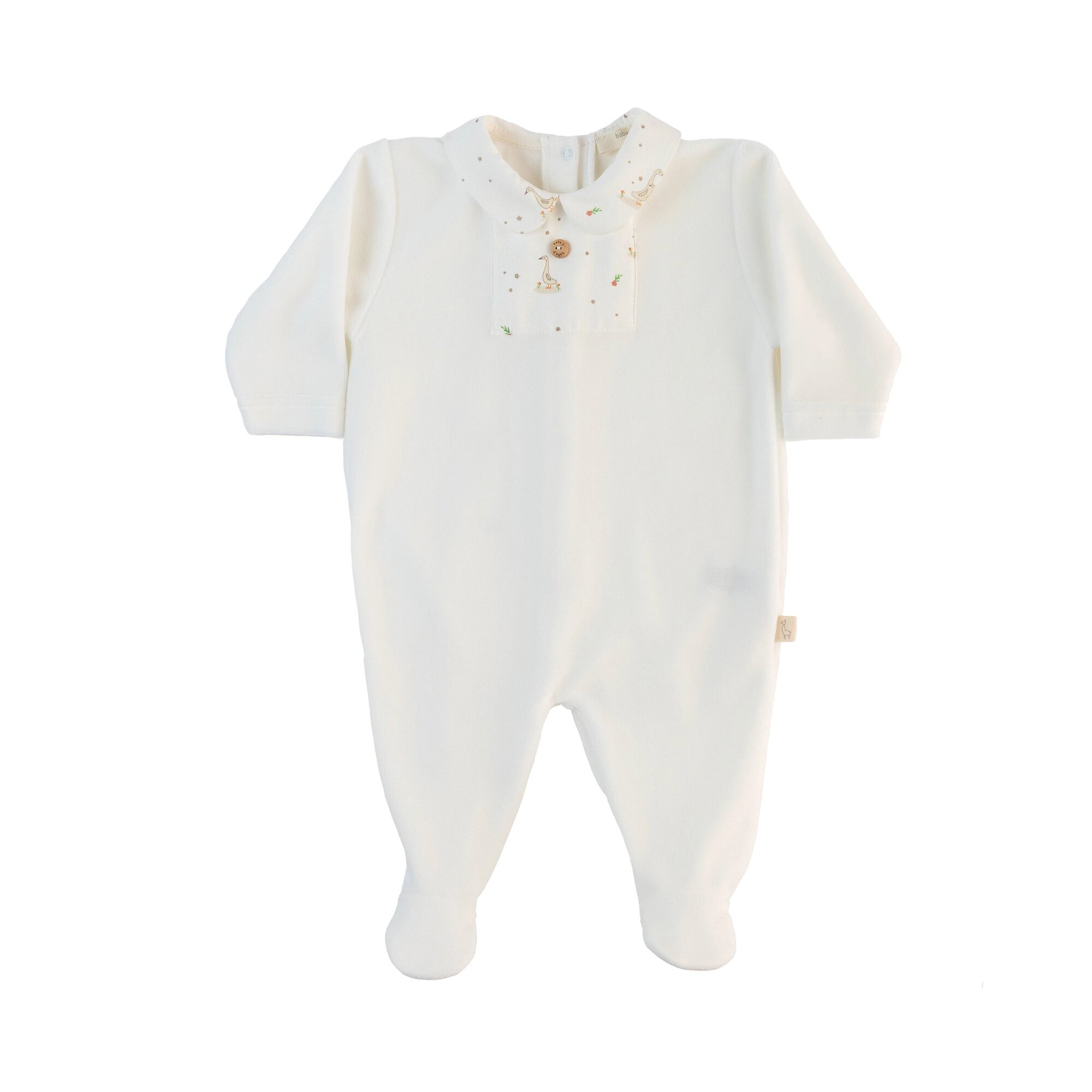 Babygrow com Detalhe no Peito Baby Gi Pérola-1