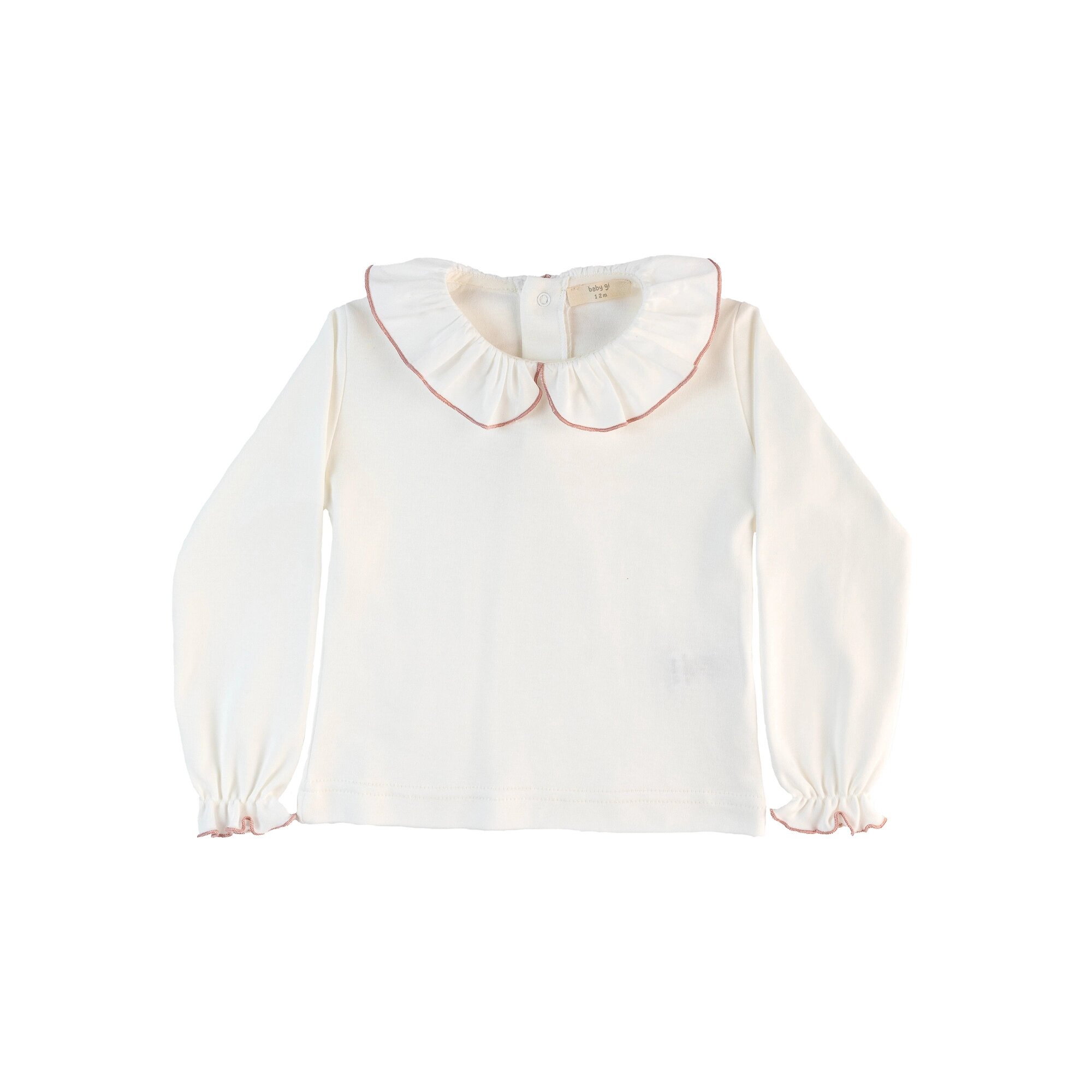 Camisola com Gola em Folho Baby Gi Pérola-1