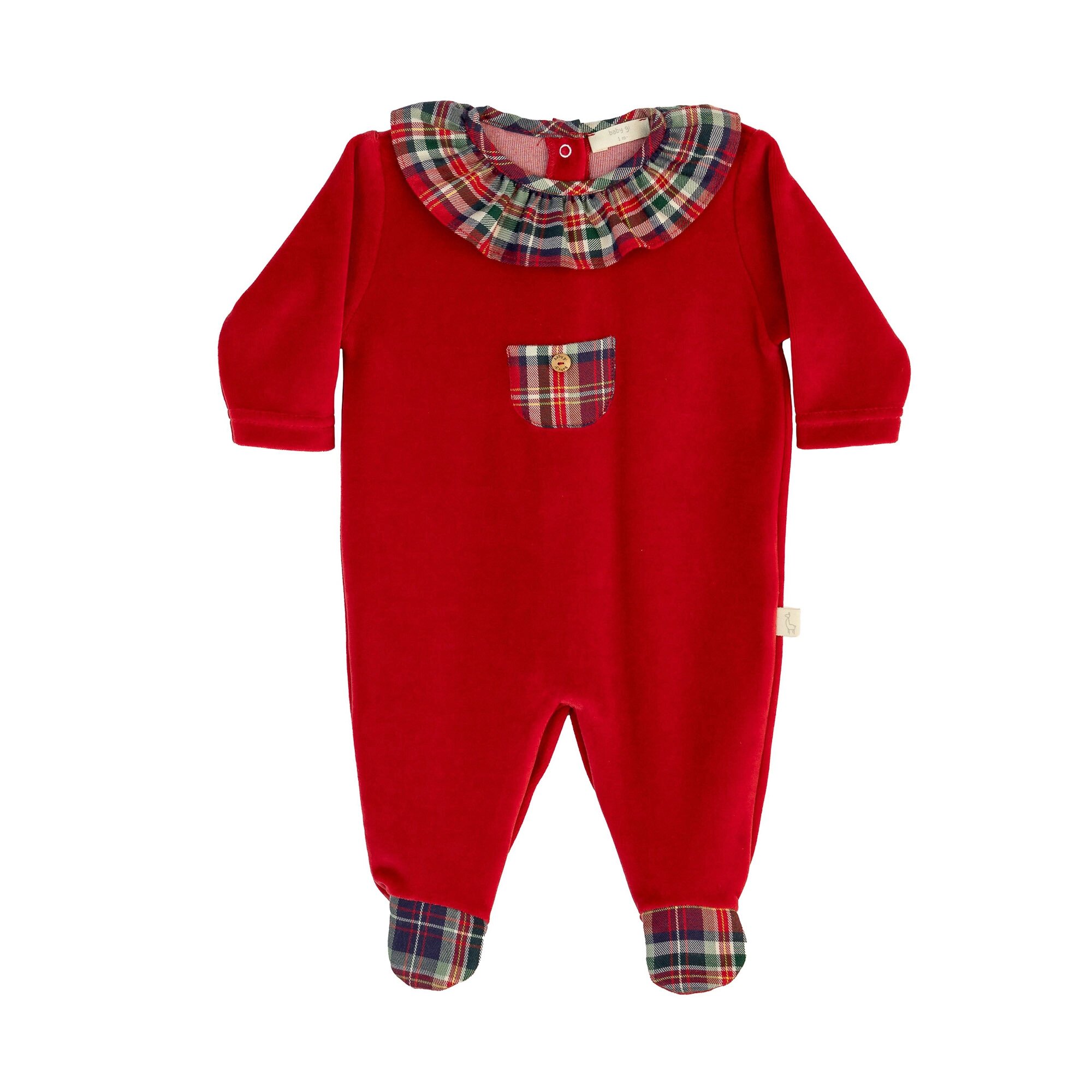 Babygrow Vermelho com Bolso Baby Gi Vermelho-1