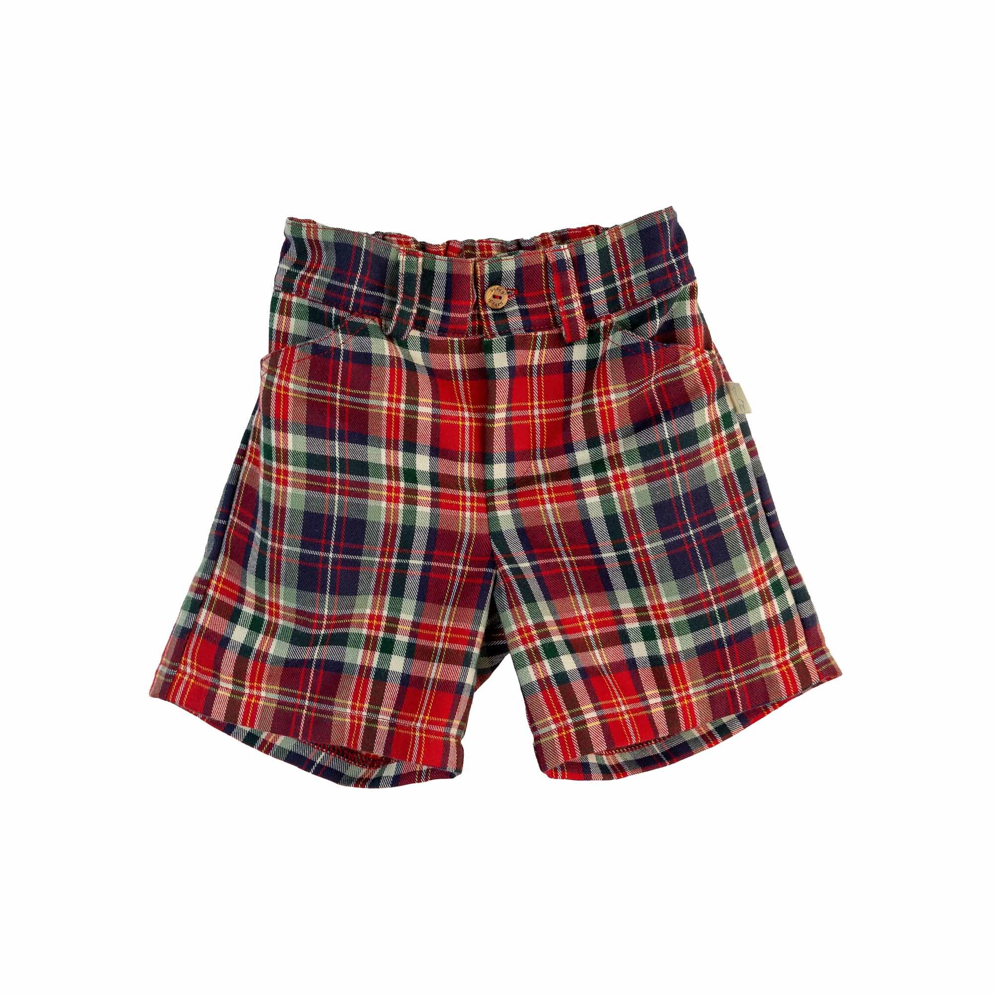 Calções com Elástico Ajustável Baby Gi Vermelho-1