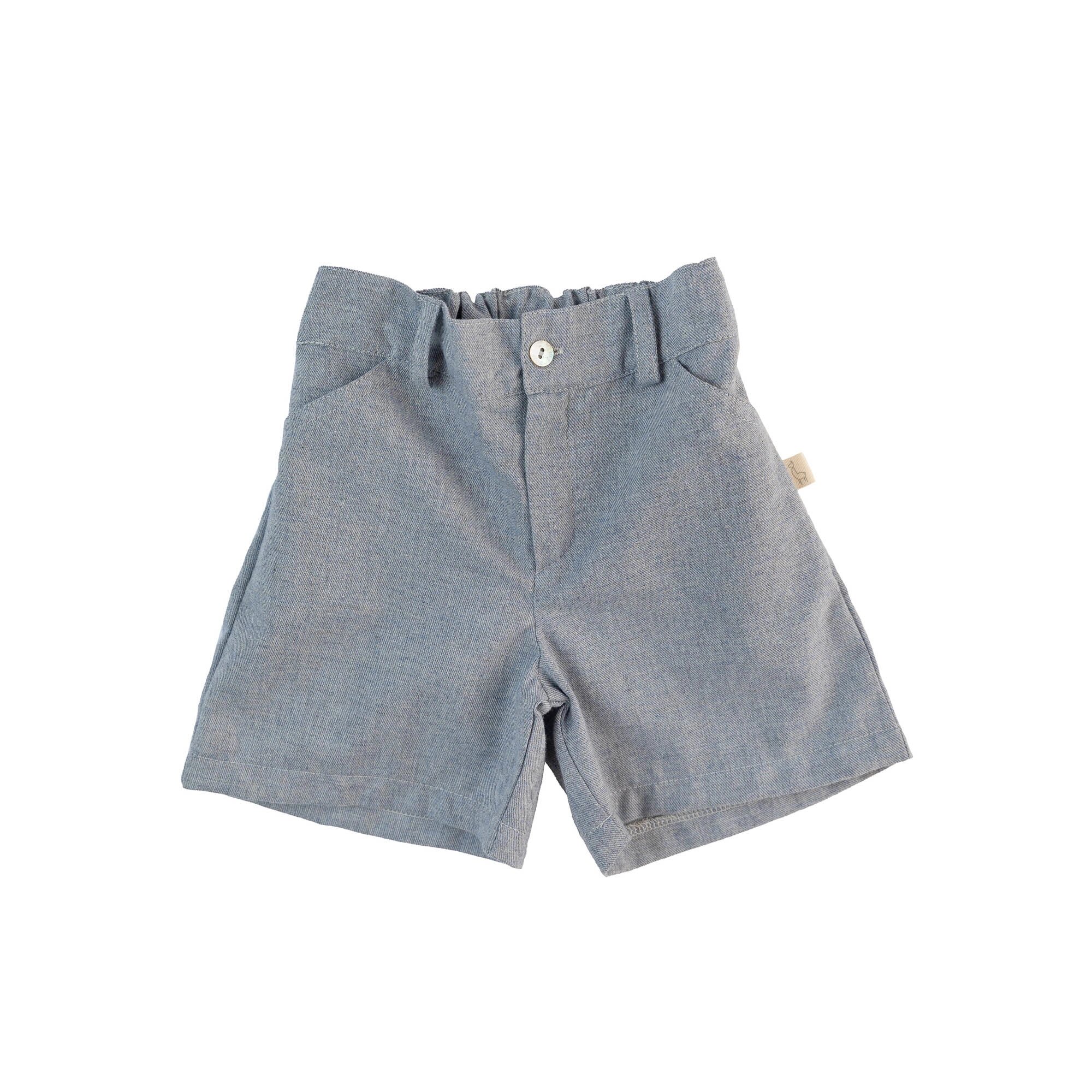 Calções com Elástico Ajustável Baby Gi Azul-1