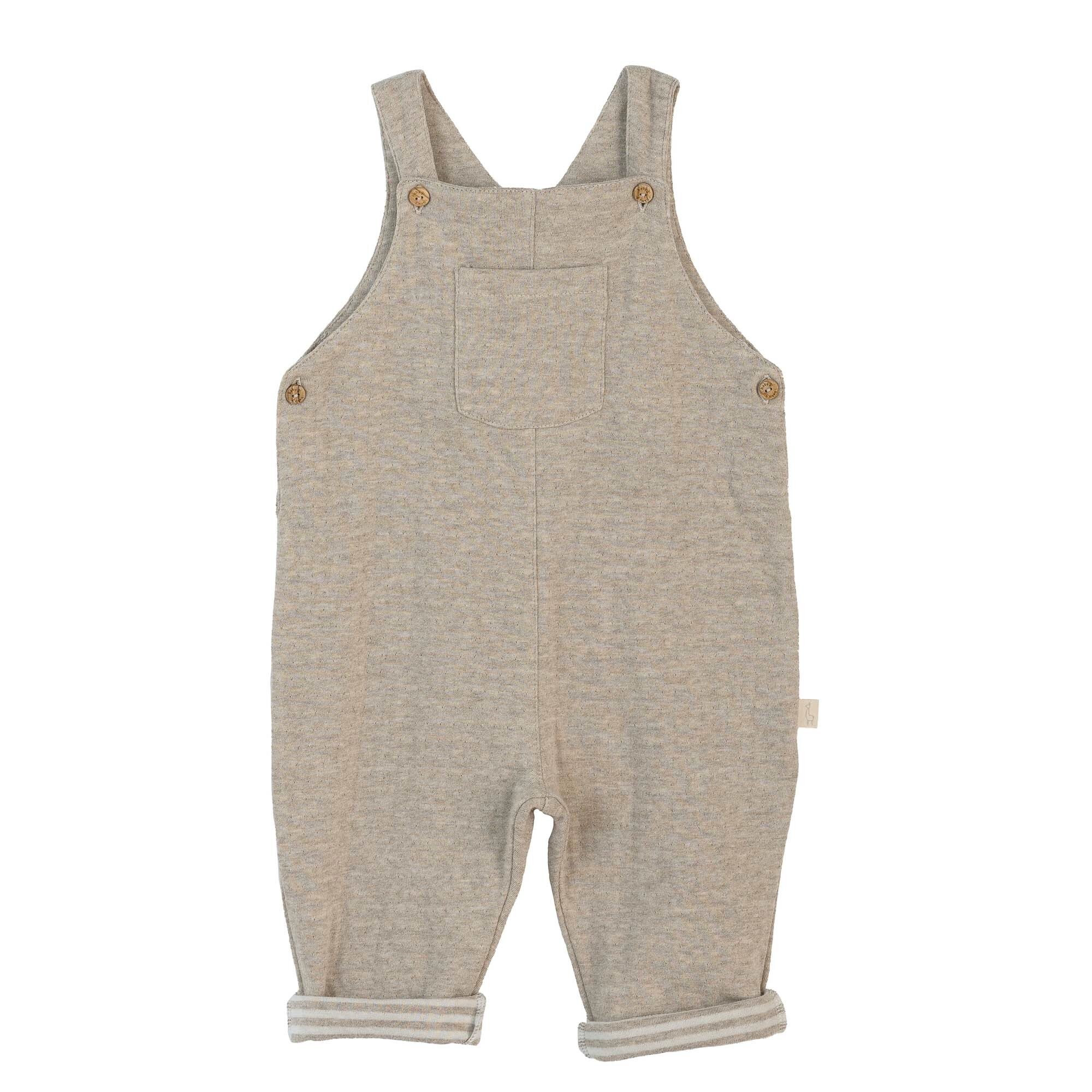 Jardineira com Alças Ajustáveis Castanho-1