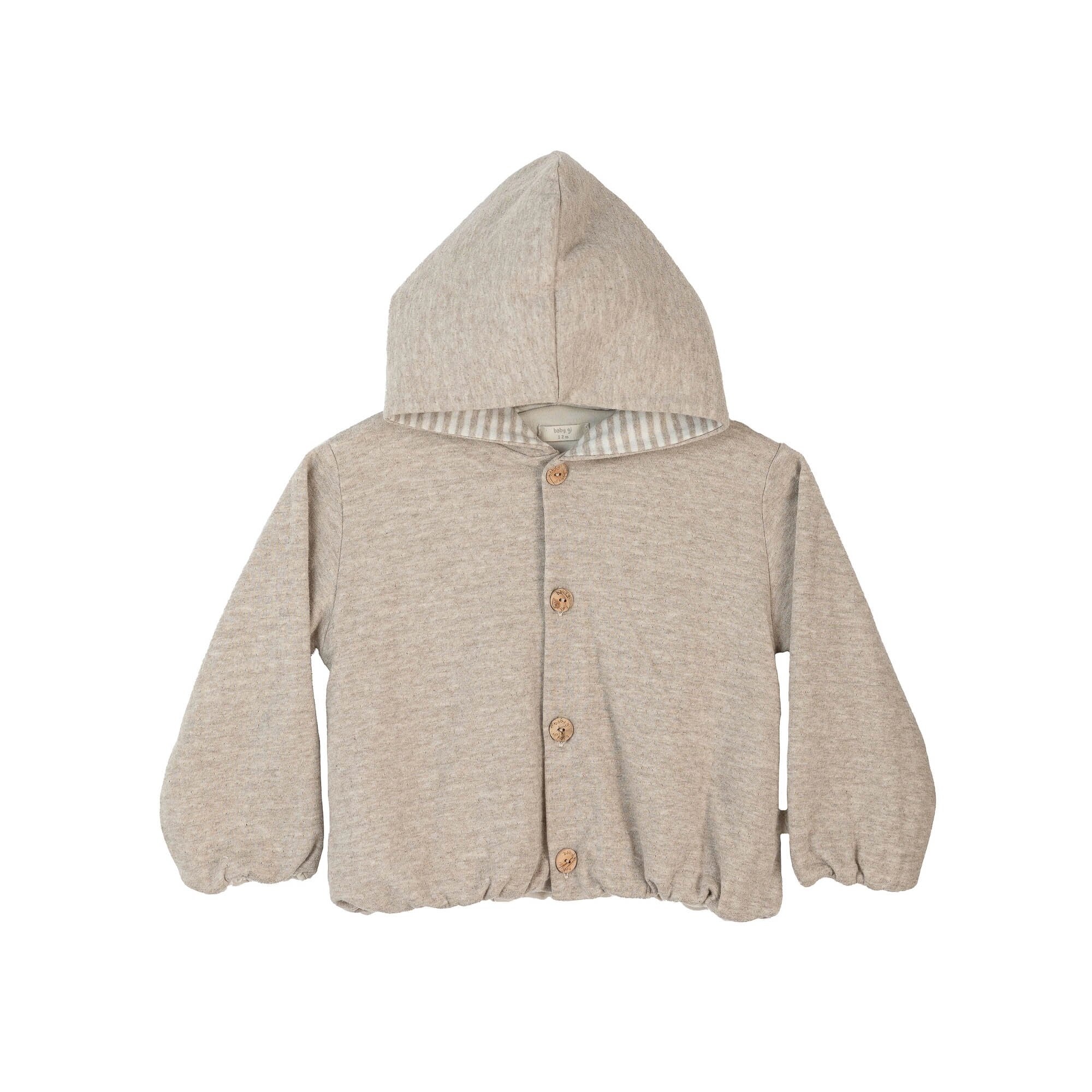 Casaco com Capuz Castanho-1