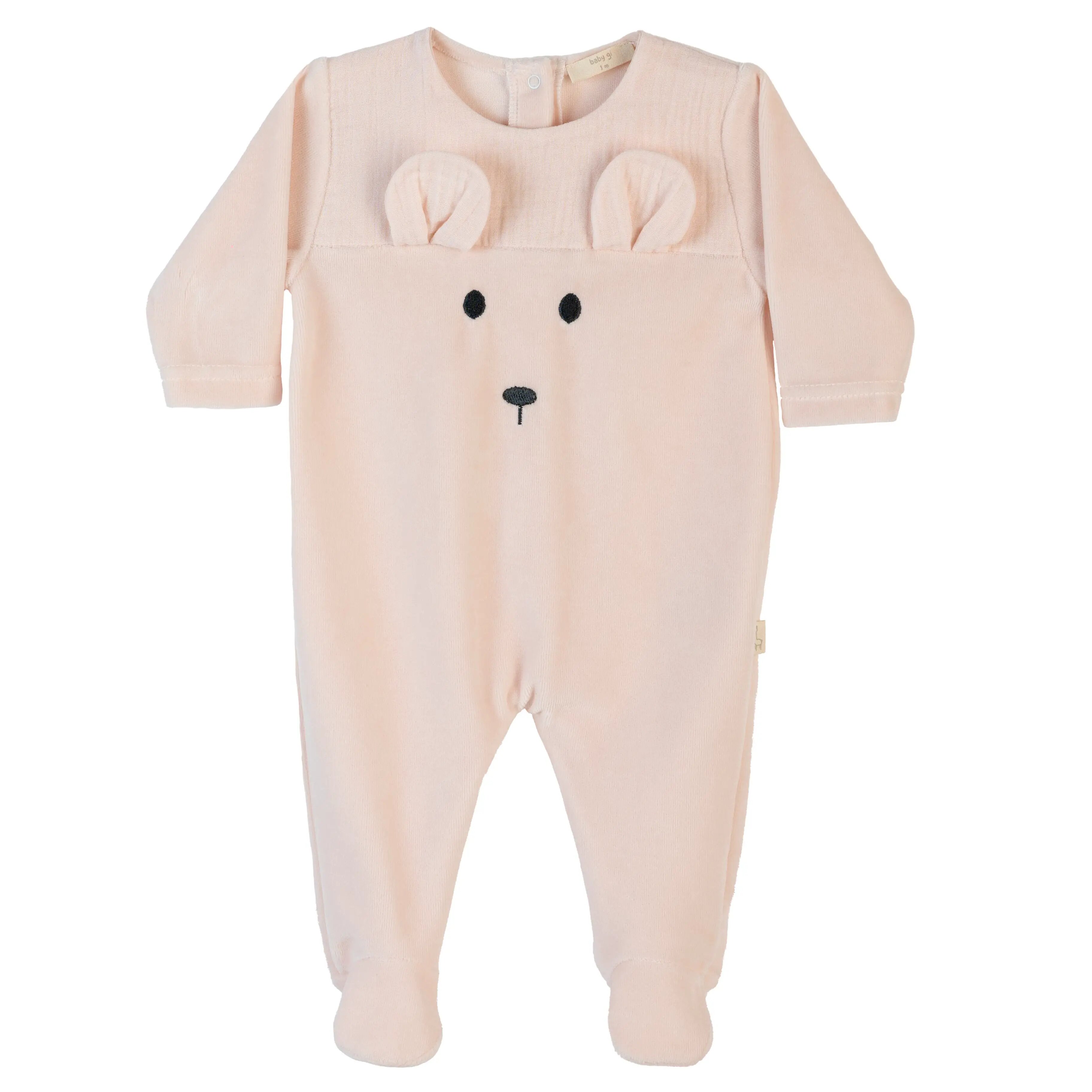Babygrow com Urso Baby Gi Salmão-1