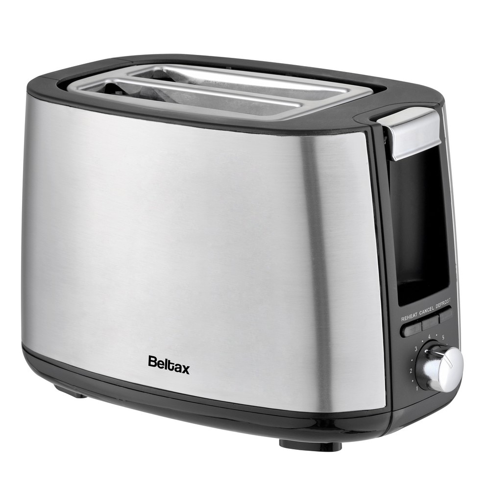 Torradeira 2 fendas Inox Beltax BTE2006 Cinzento-1