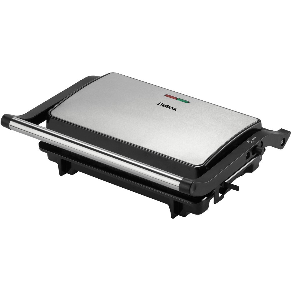 Grelhador Elétrico Beltax BSG2217; 1000W; 23 x 14,5 cm Cinzento-1