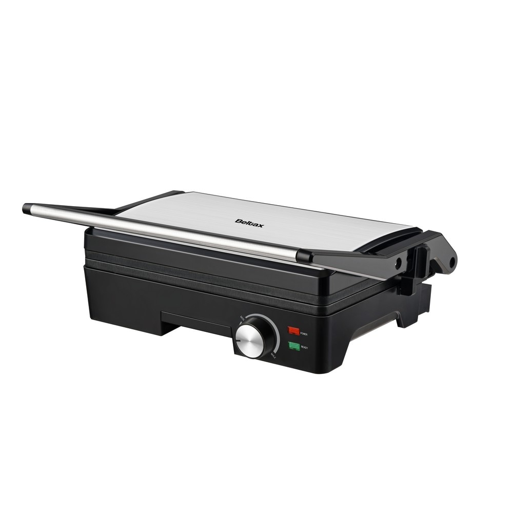 Grelhador Elétrico Beltax BSG2216; 1600W; 27,6 x 17 cm Cinzento-1