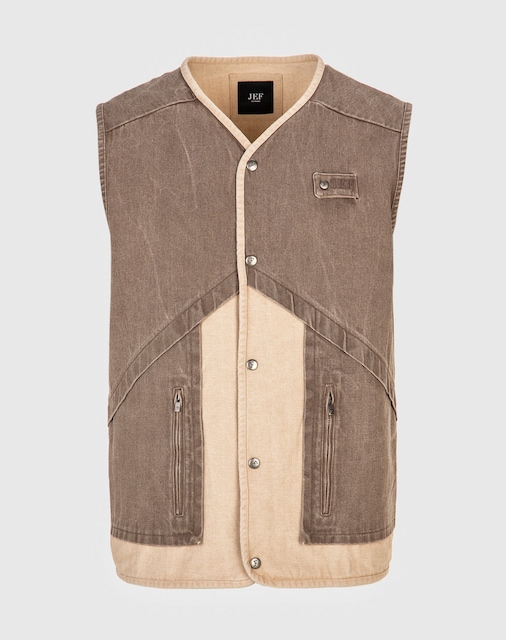 Imagem 0 de Colete Laércio Denim em Algodão Orgânico