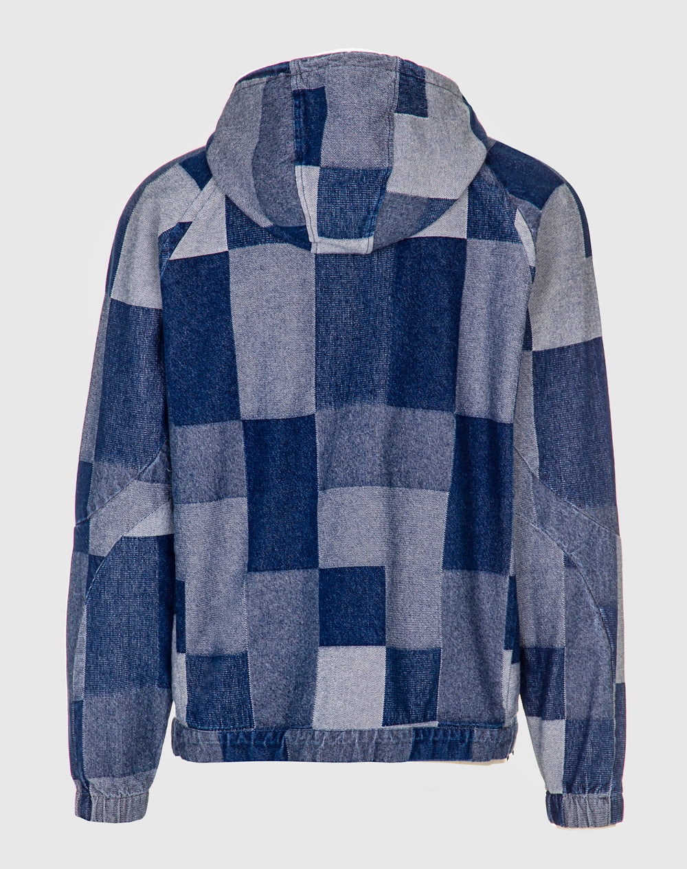 Anorak patchwork Norton 100% algodão orgânico Azul-marinho-3