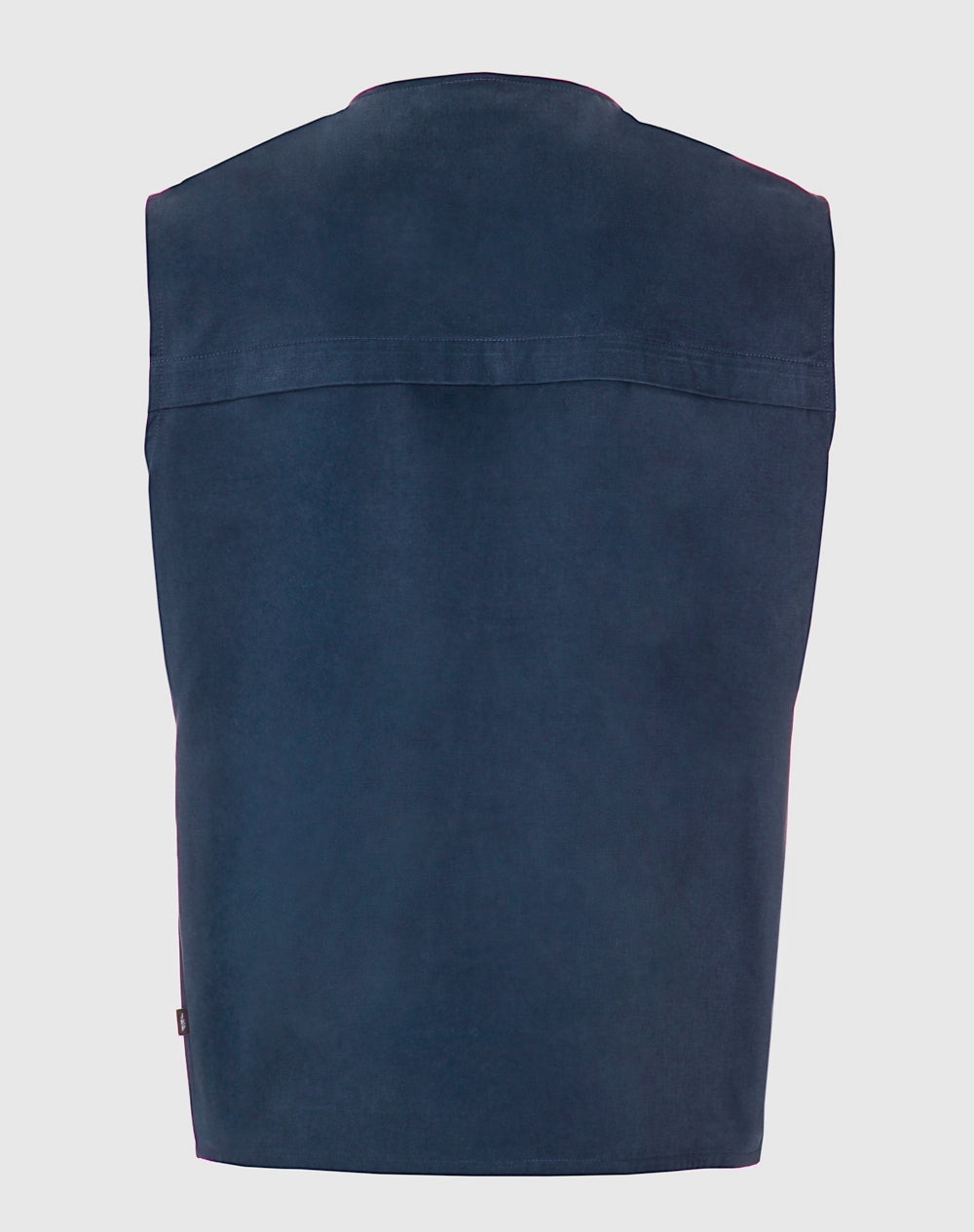 Colete Norris com patchwork 100% algodão orgânico Azul-marinho-3