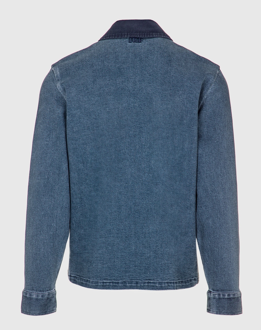 Casaco Noronha estilo chore coat em denim Azul-marinho-3