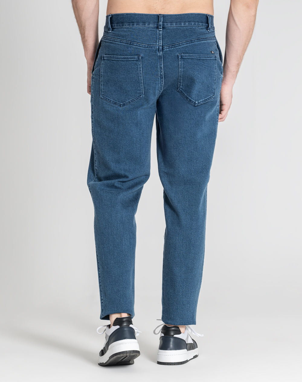 Calças estilo carrot Neemias em denim Azul-marinho-4