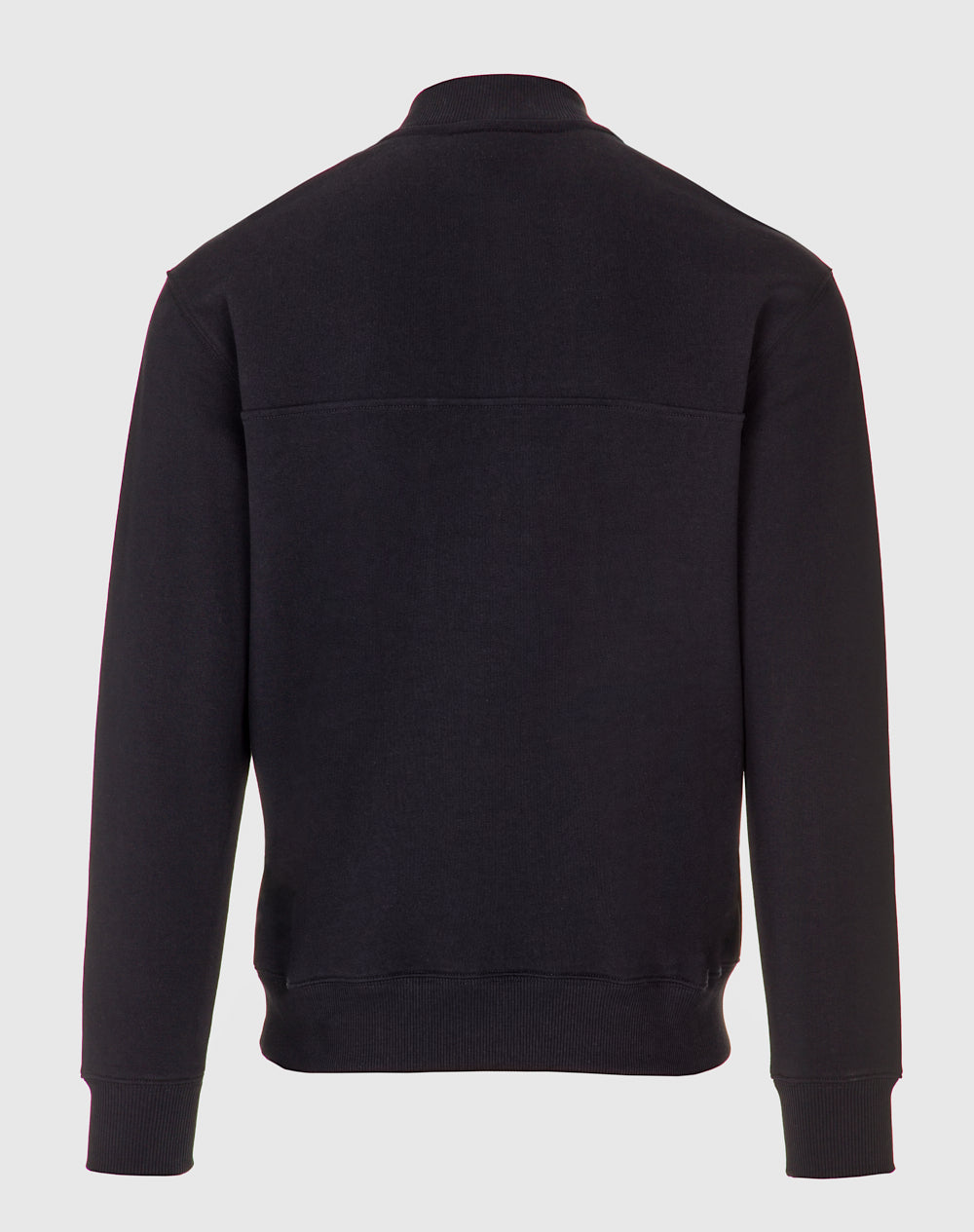 Sweat de gola com fecho Neleu 100% algodão orgânico Preto-3