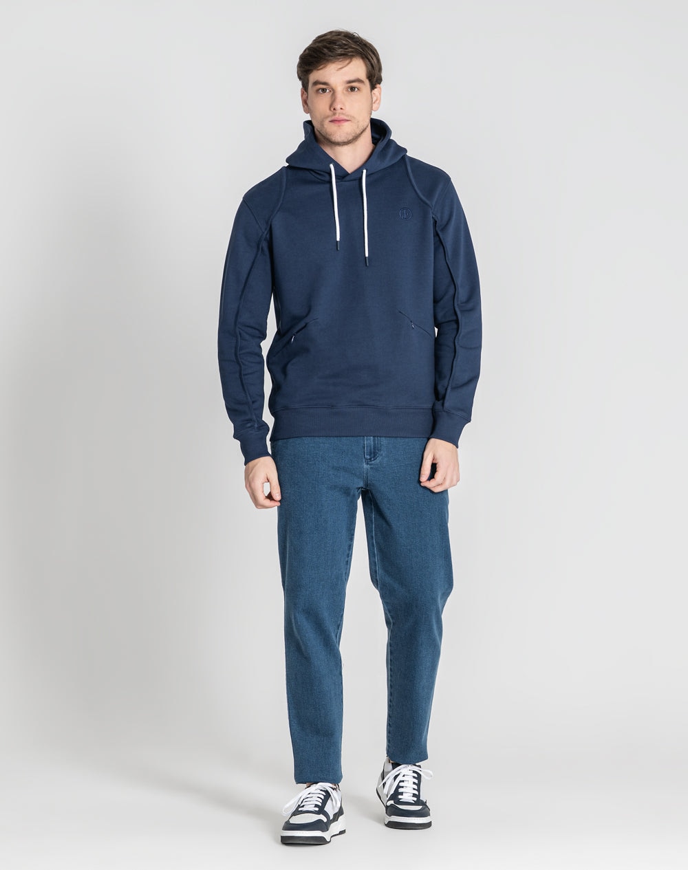 Hoodie Norman 100% algodão orgânico Azul-marinho-2