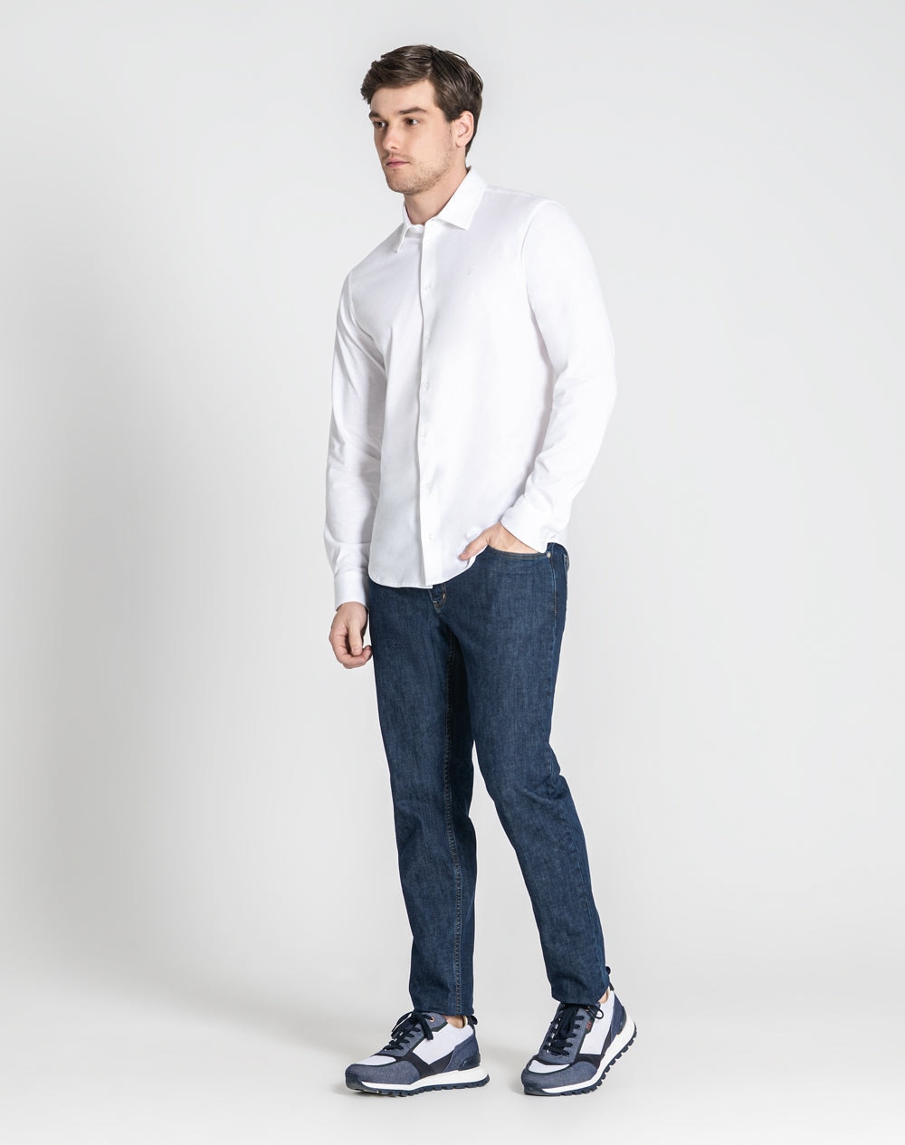 Camisa Nathaniel 100% algodão orgânico Branco-6