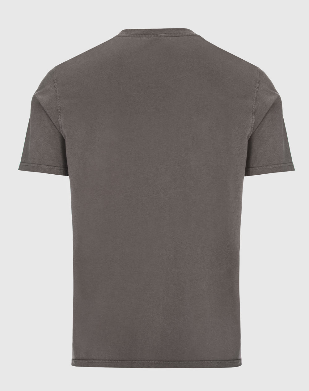 T-shirt Naim com acabamento de desgaste 100% algodão orgânico Castanho-escuro-3