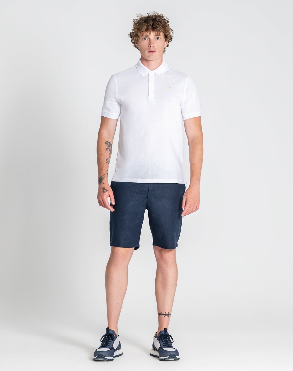 Polo básico Noé 100% algodão Branco-2