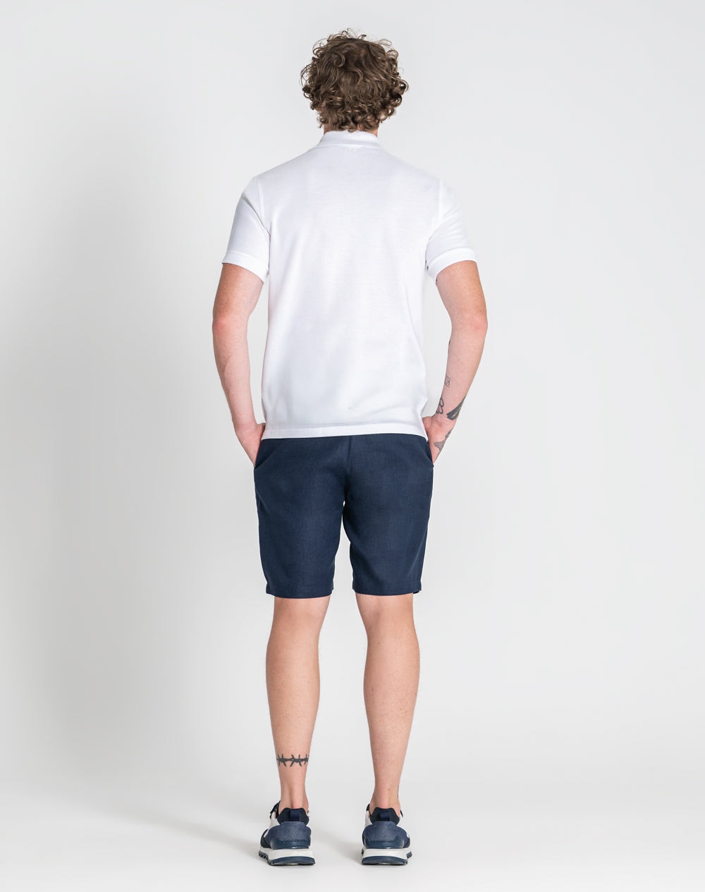 Polo básico Noé 100% algodão Branco-4