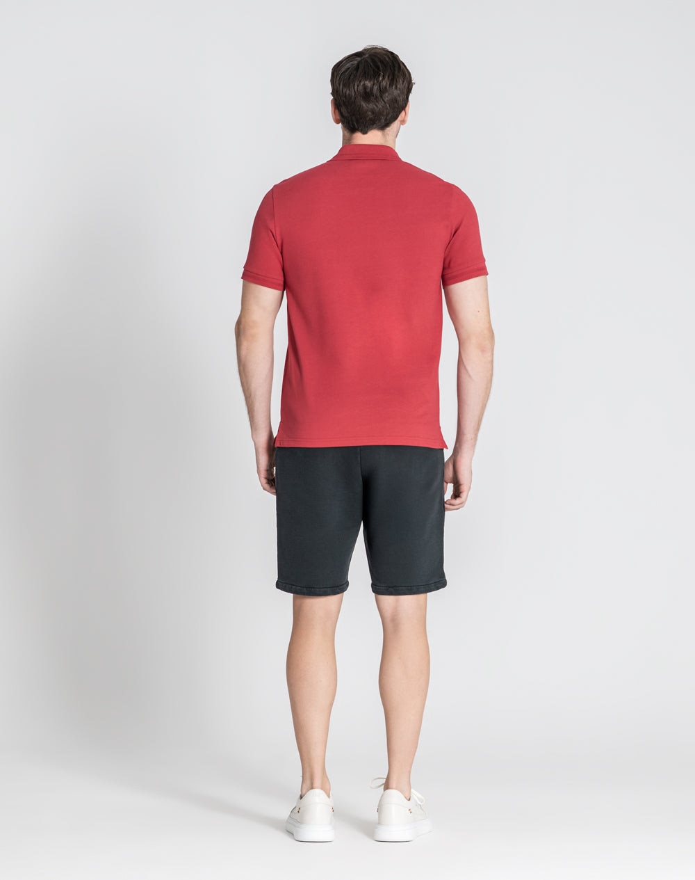 Polo Nick com embossed 3D Vermelho-4