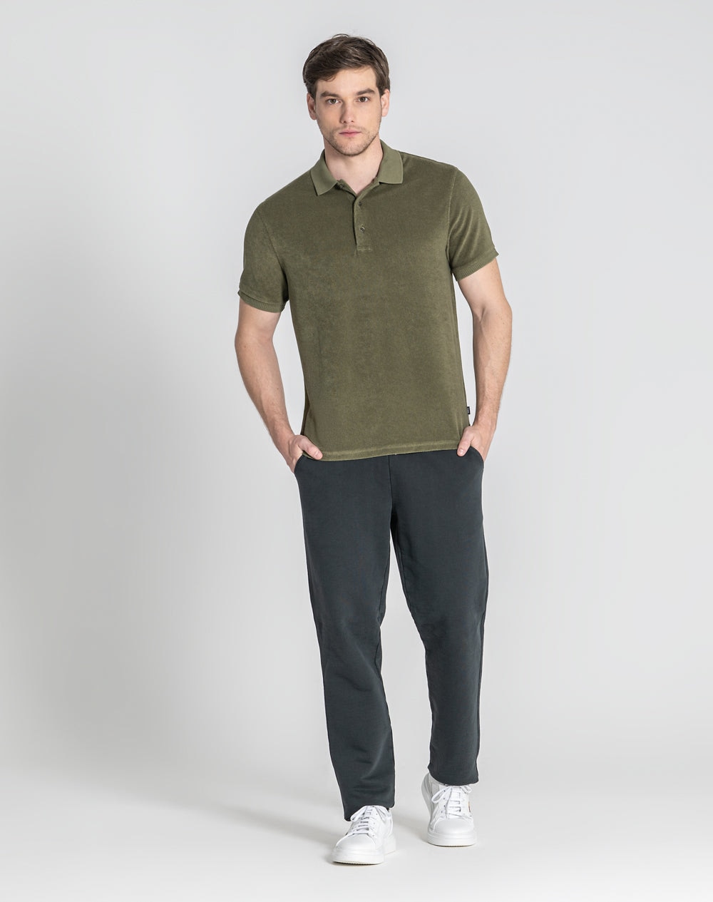 Polo em peluche Nilo Verde-militar-2