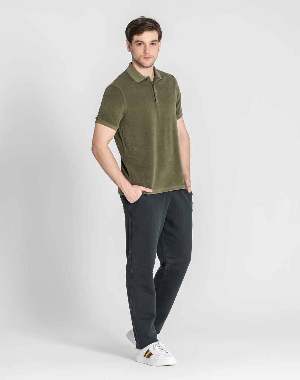 Polo em peluche Nilo Verde-militar-5