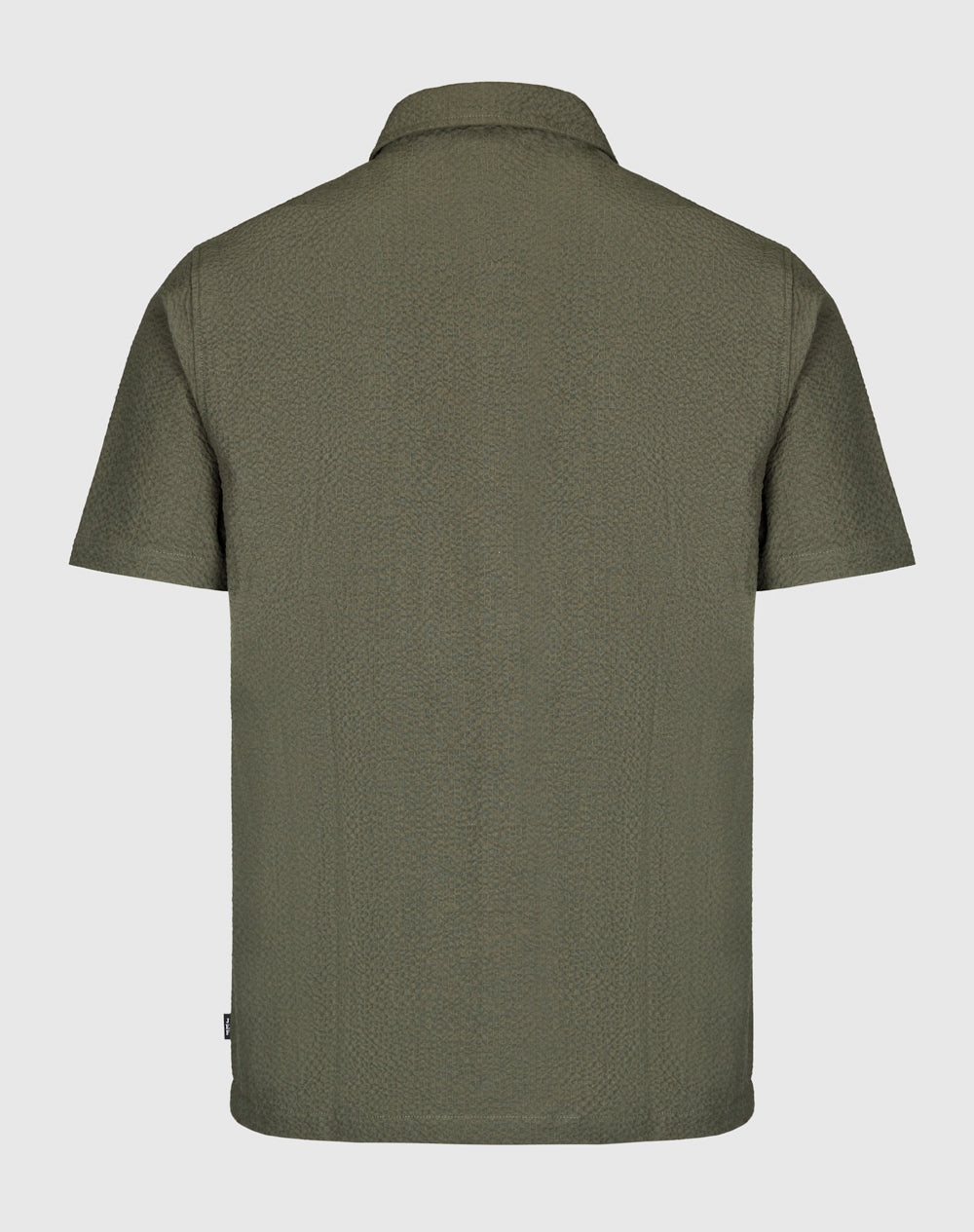 Camisa manga curta texturizada Ney Verde-militar-2