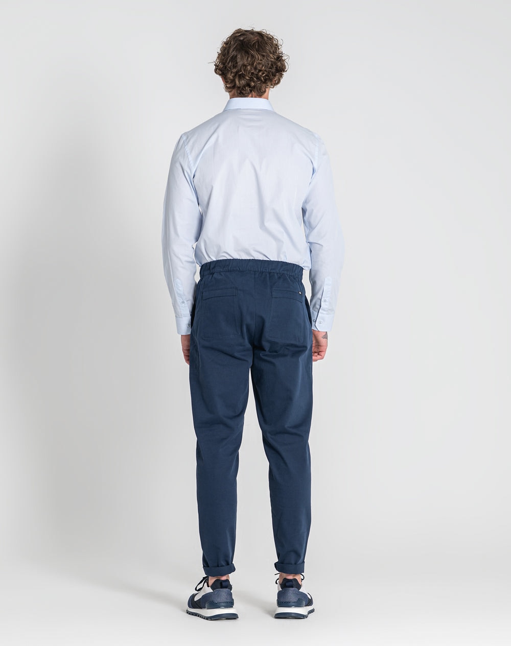 Camisa Narciso regular fit em algodão orgânico Azul-claro-4