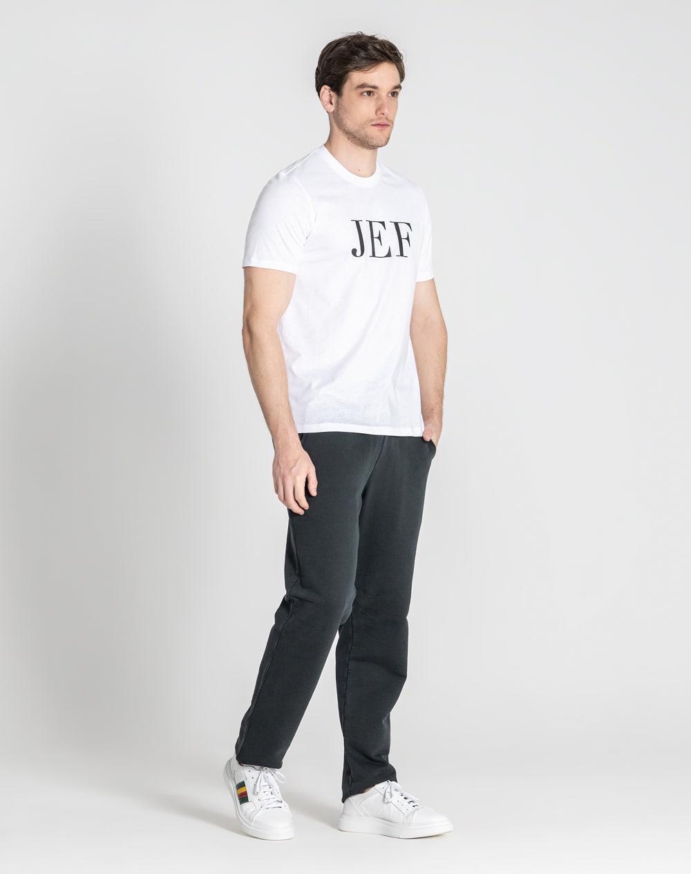 T-shirt JEF 100% algodão orgânico Branco-5