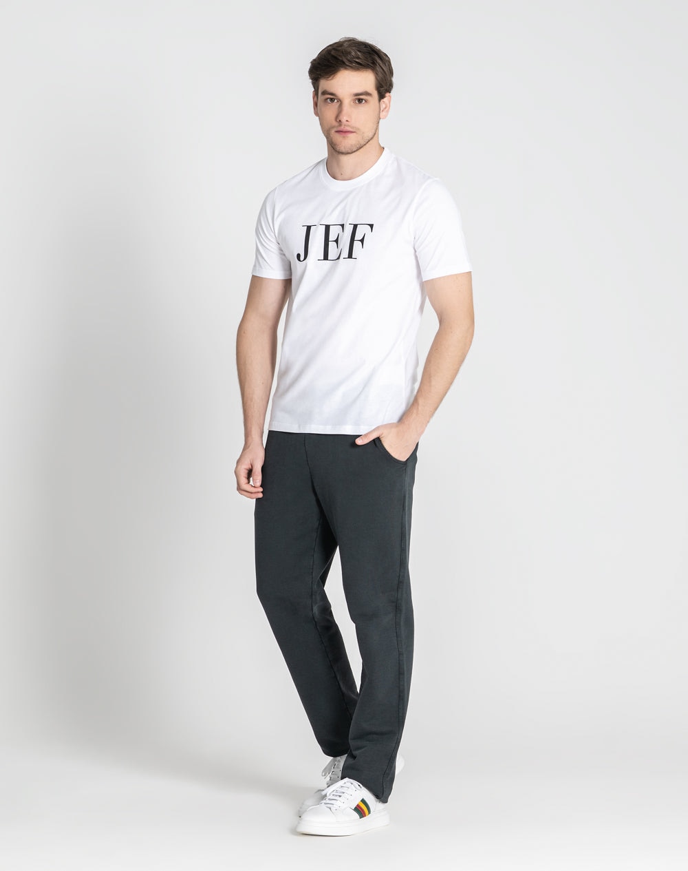 T-shirt JEF 100% algodão orgânico Branco-6