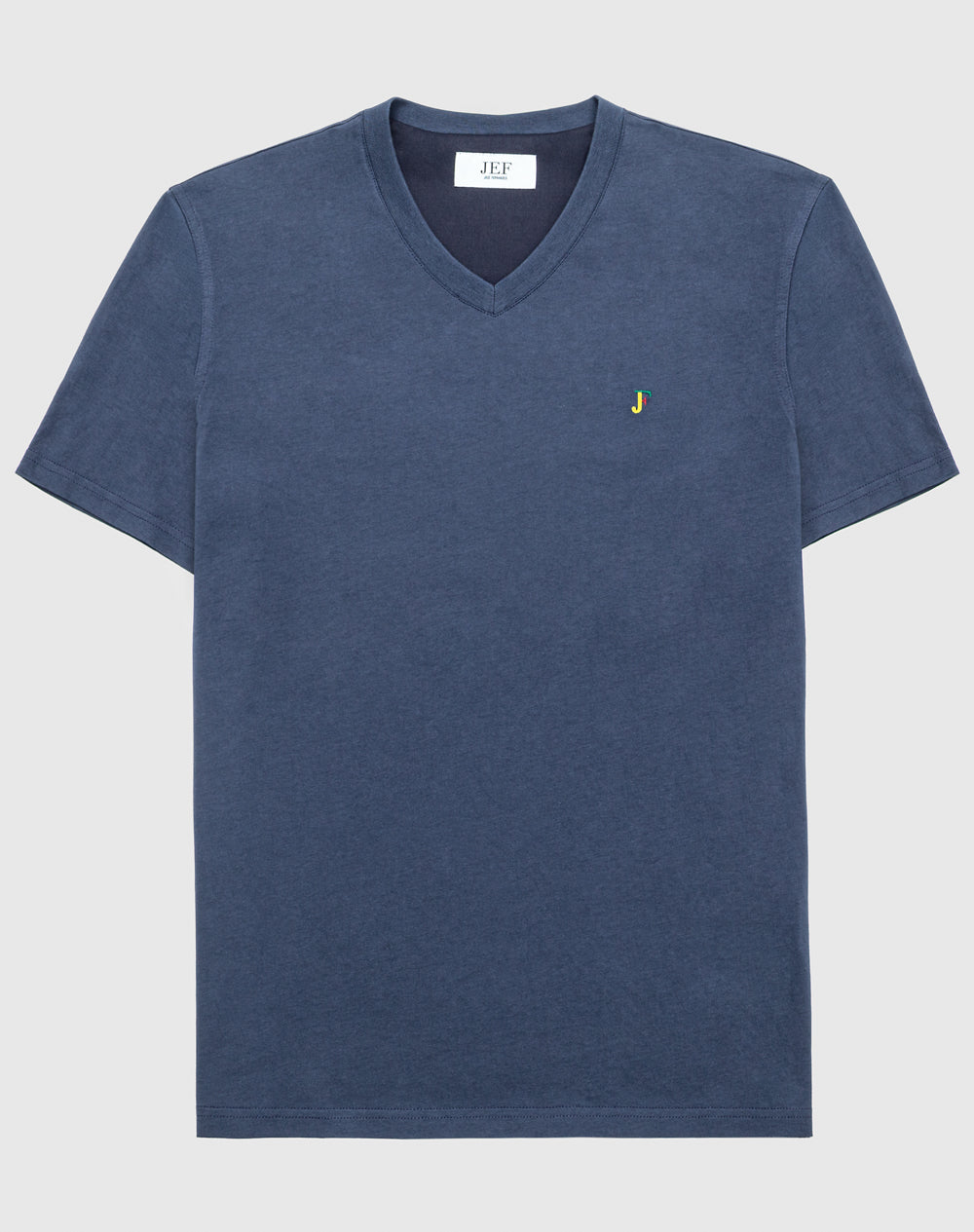 Imagem 0 de T-shirt de decote em V em algodão orgânico